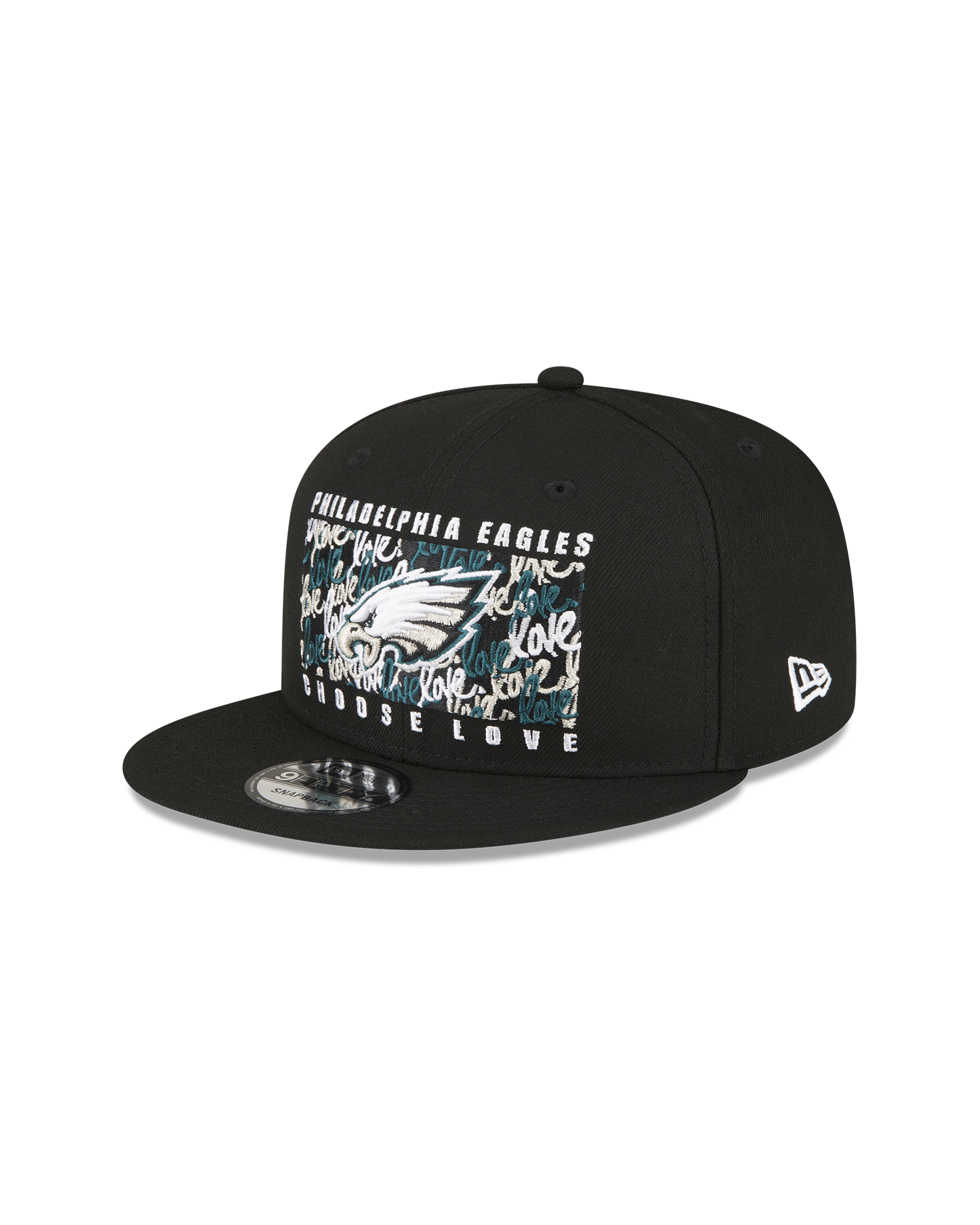 Ruben Rojas x Philadelphia Eagles Black 9FIFTY Snapbacks