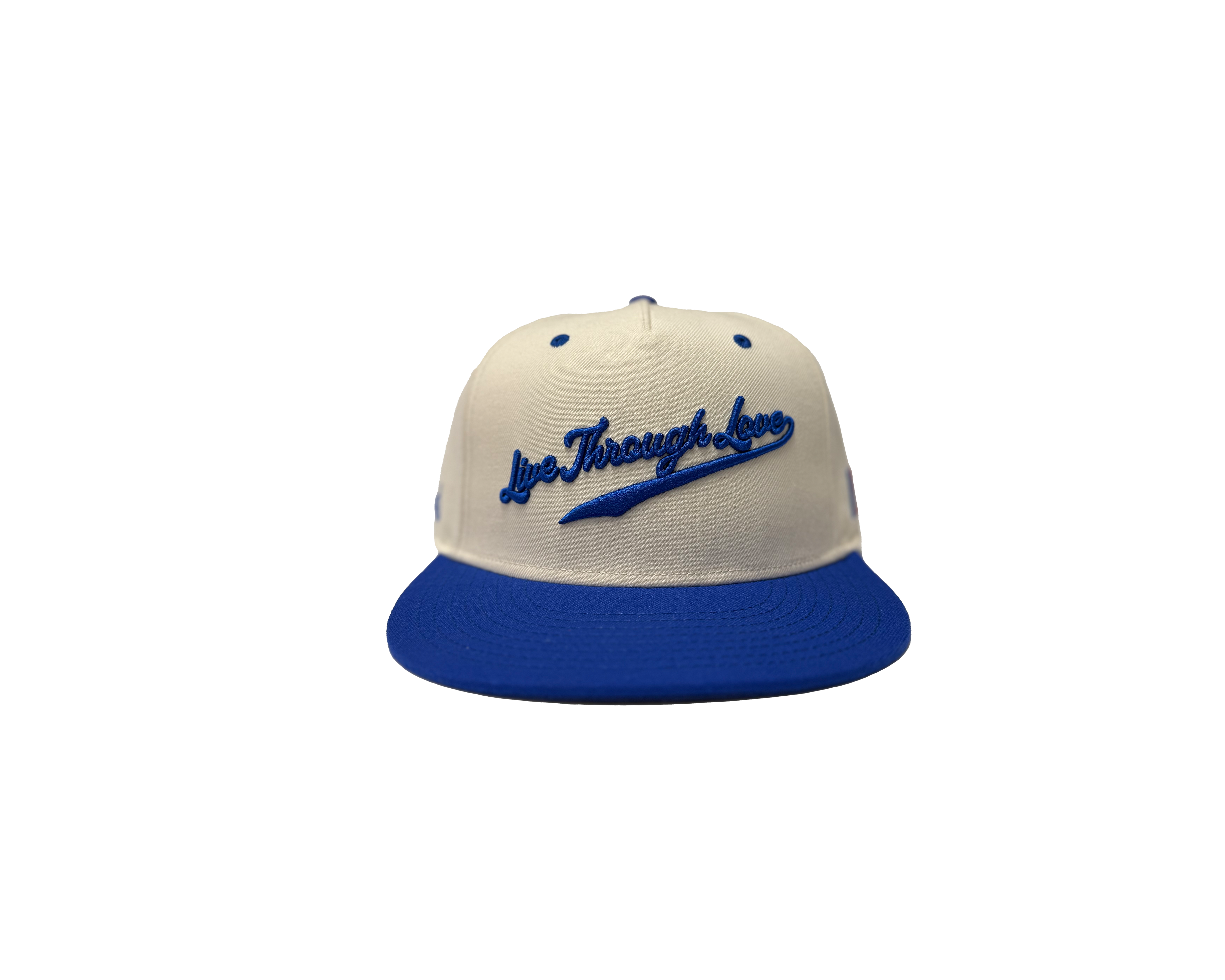 Live Through Love Snapback | Cream/Dodger Blue