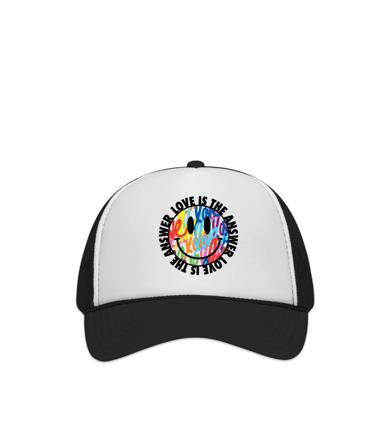 Smiley Face Trucker - Black