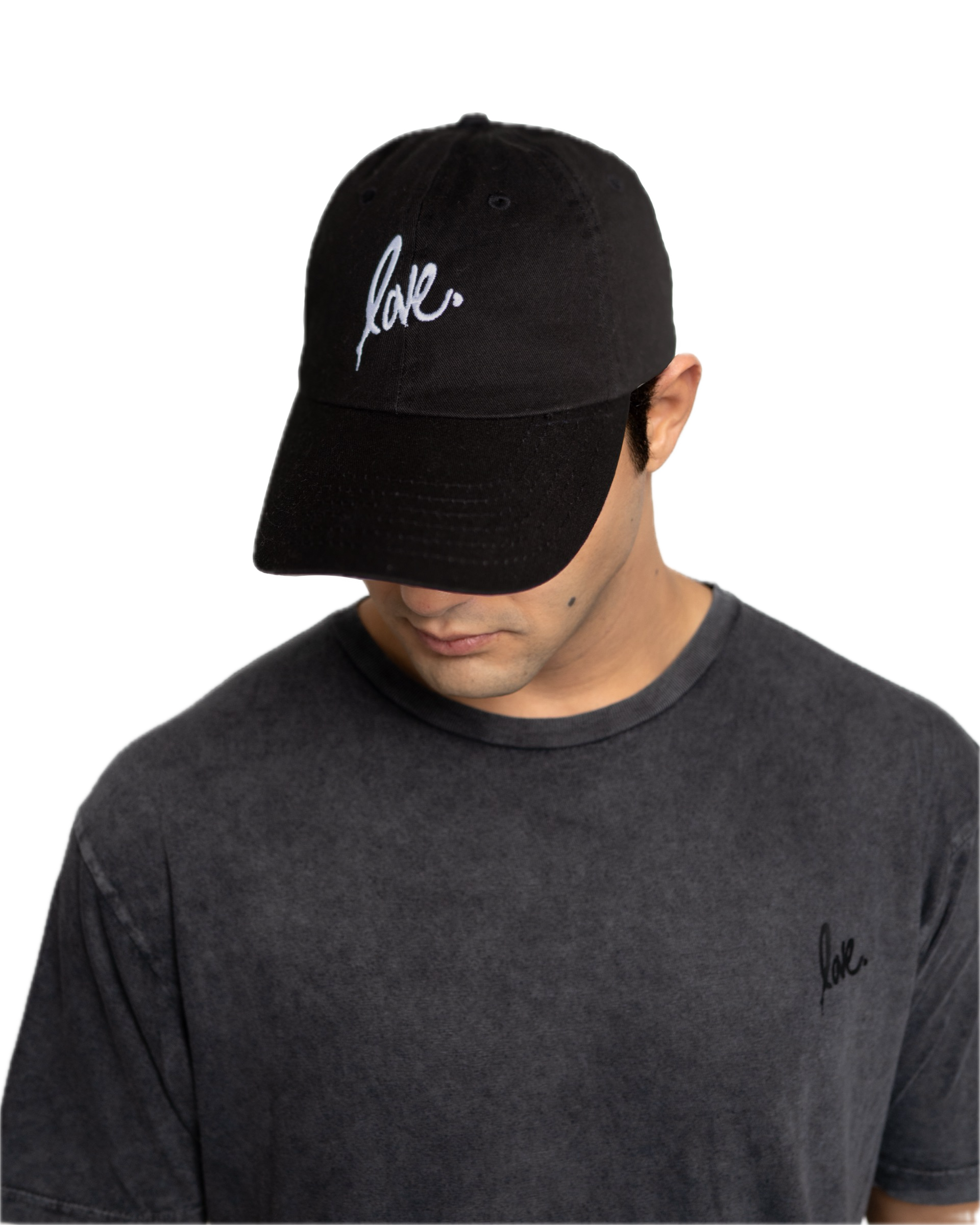 'Love' Dad Hat - Black