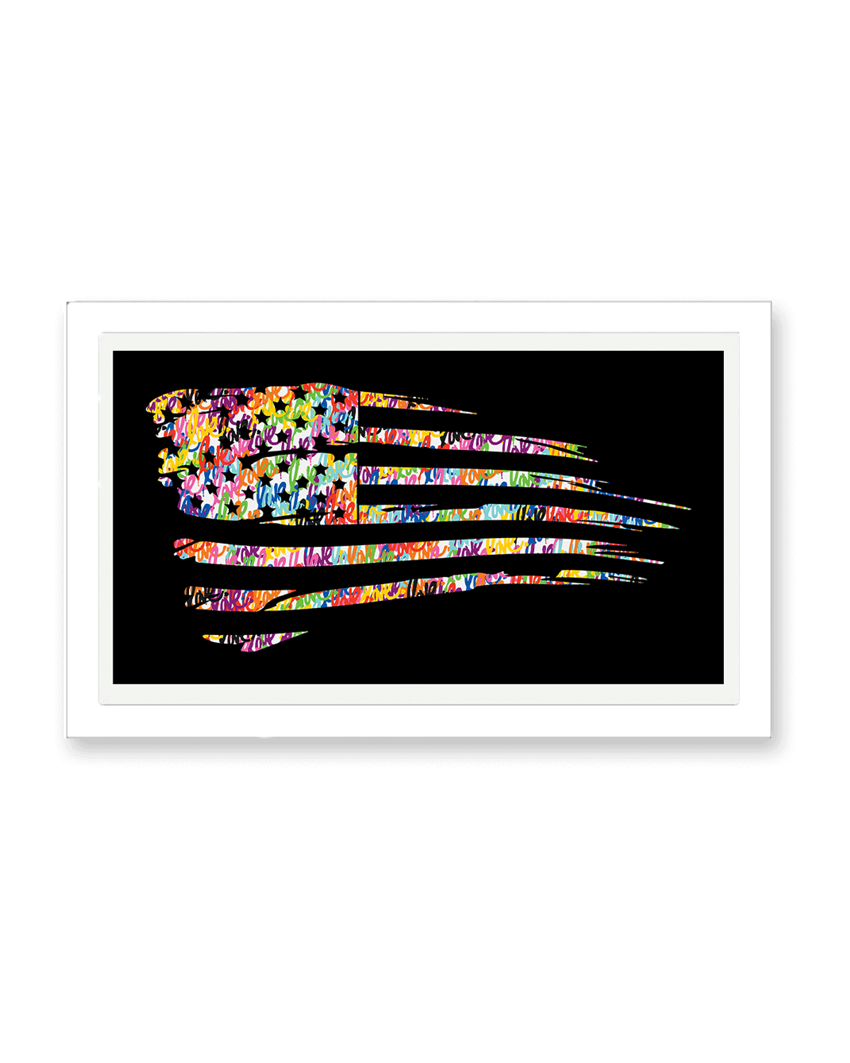 American Love Flag Print