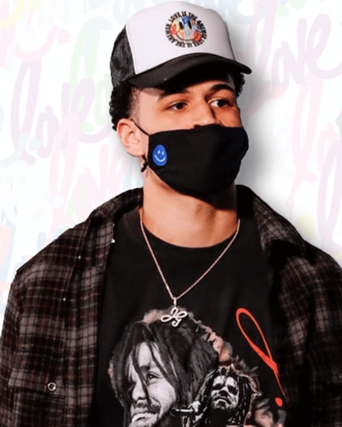 Smiley Face Trucker - Black