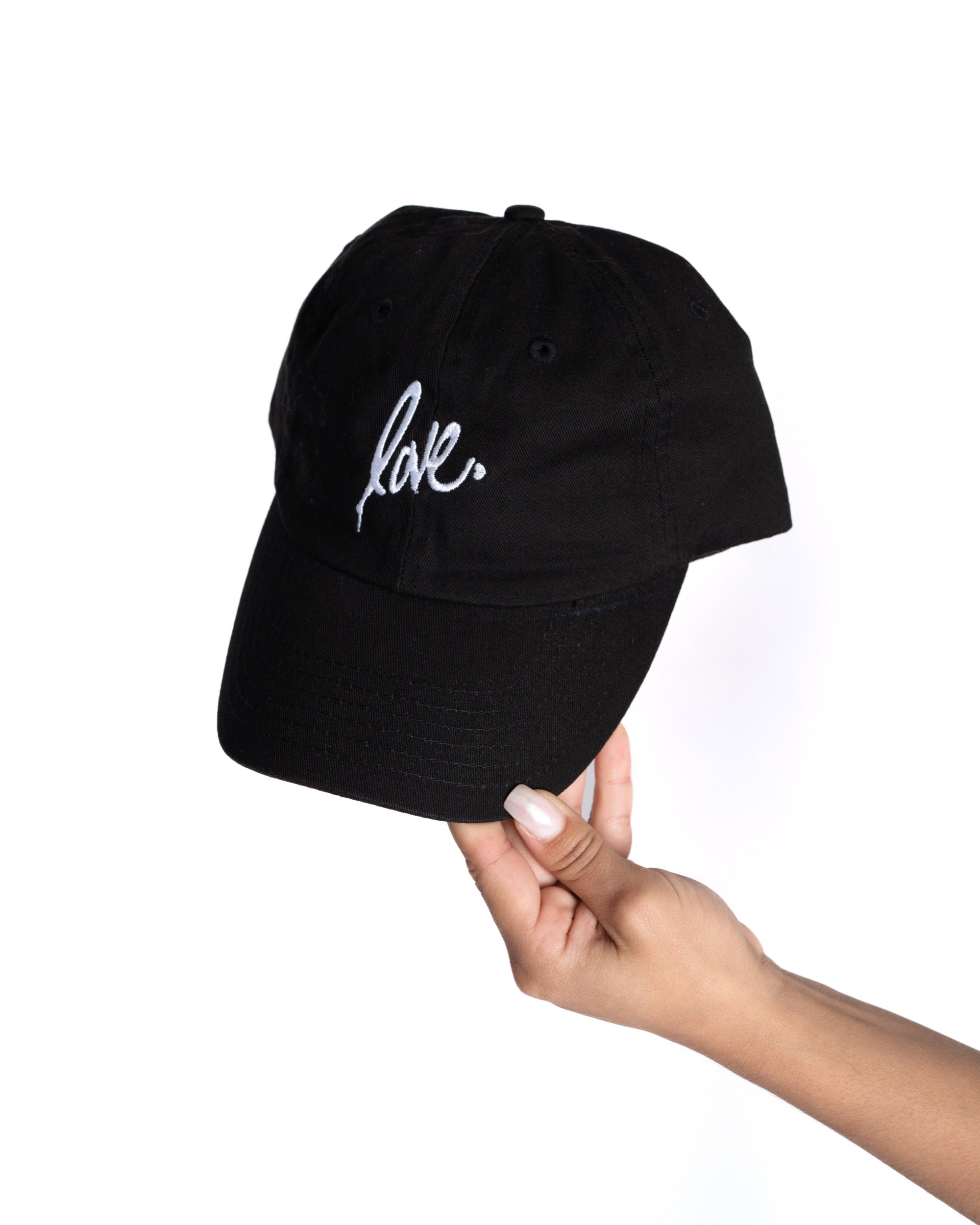 'Love' Dad Hat - Black