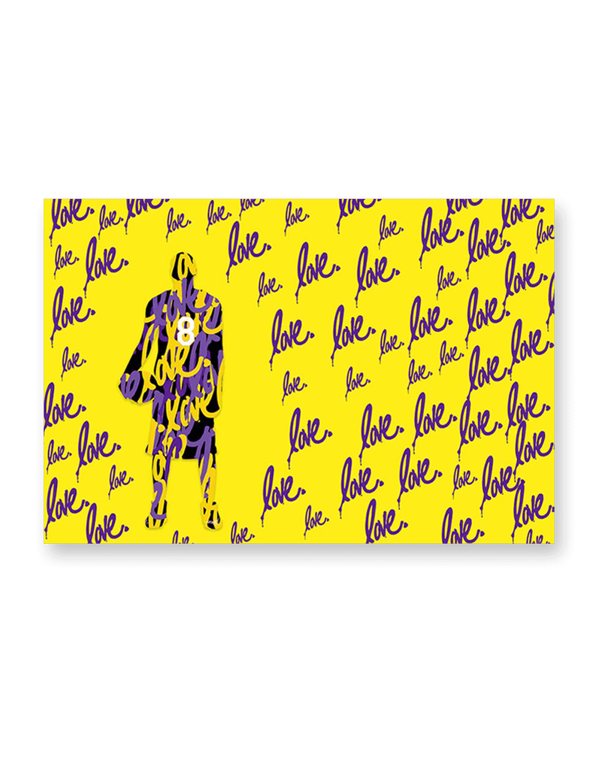 'Kobe Bryant 24' Print (Yellow)