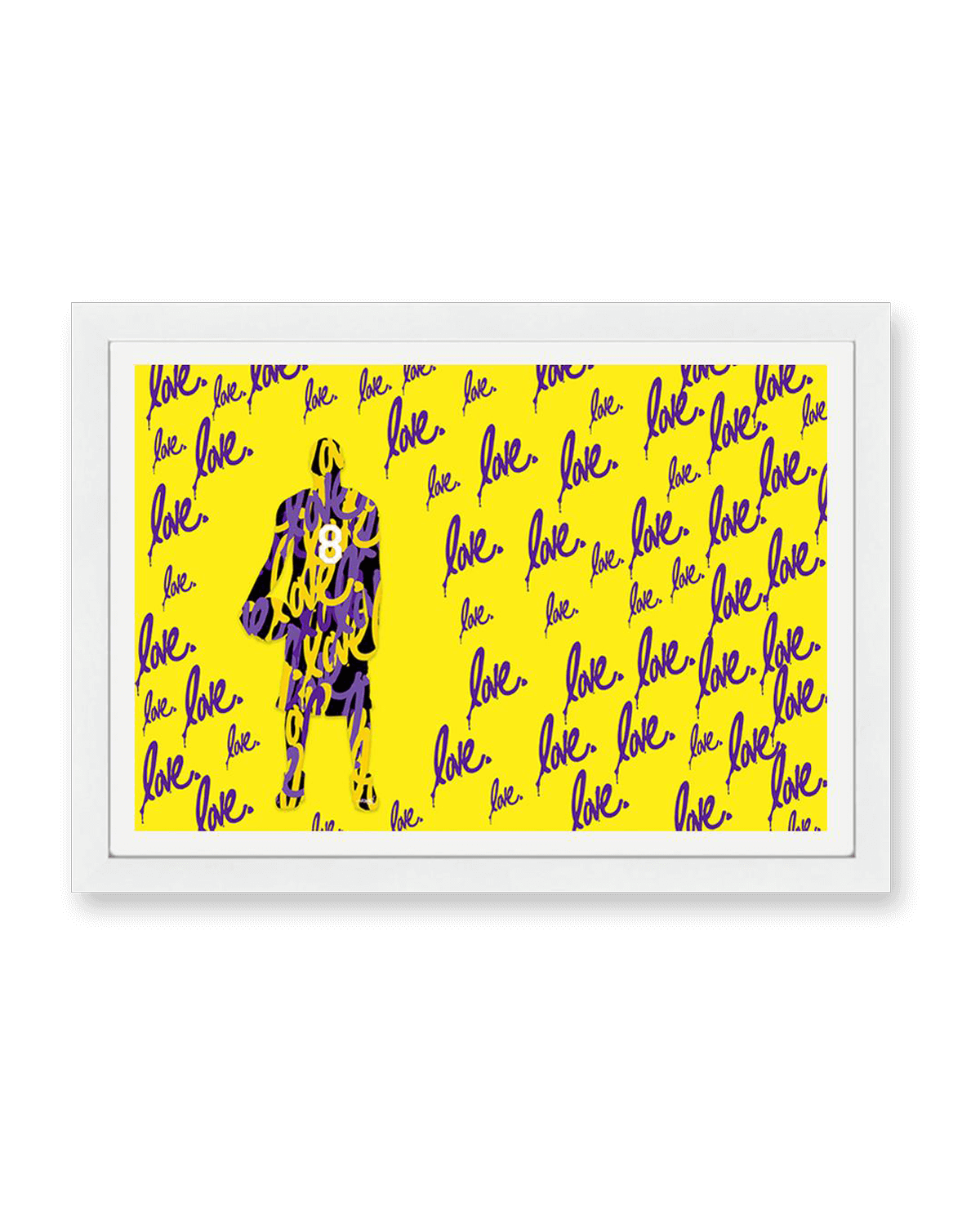 'Kobe Bryant 24' Print (Yellow)