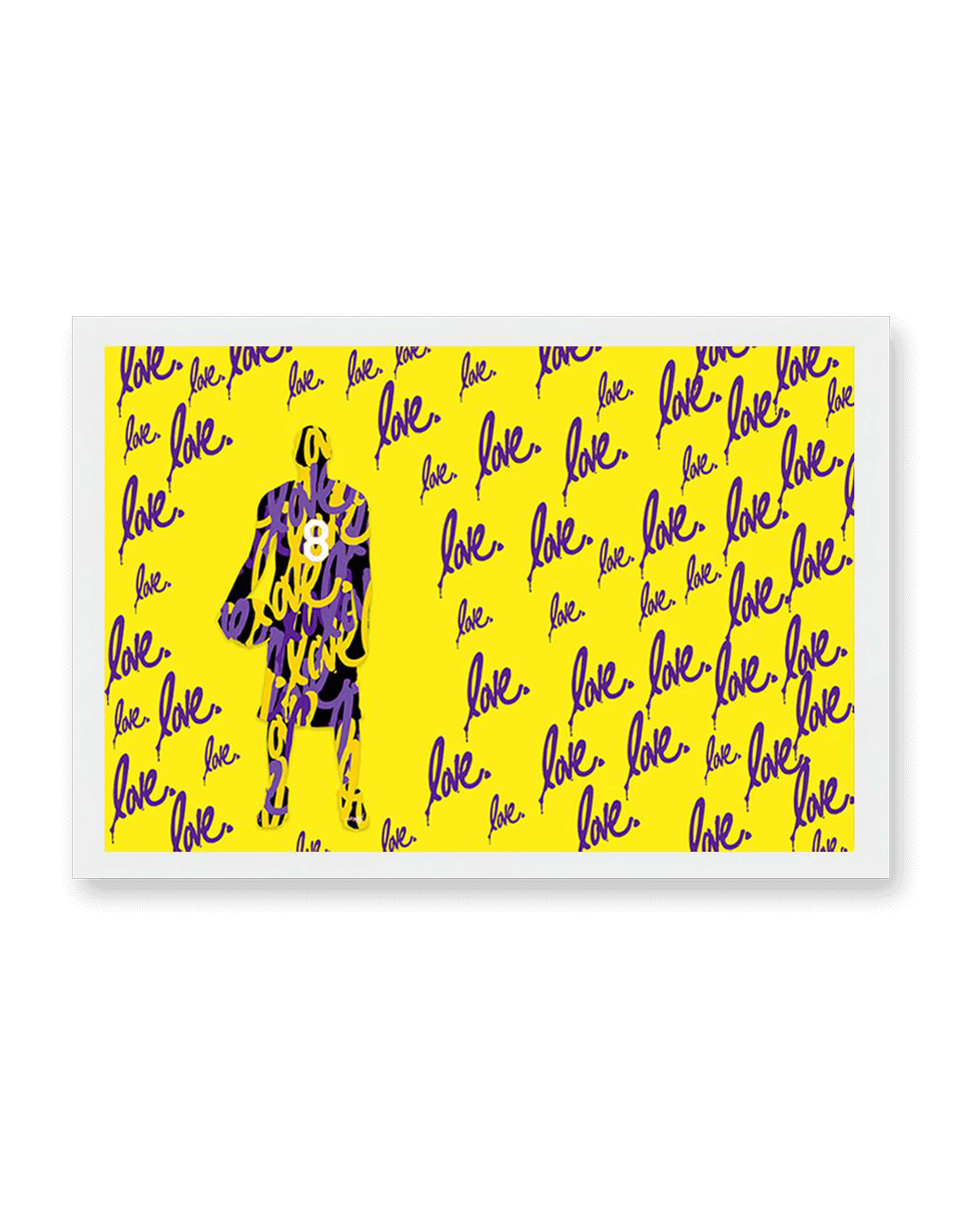 'Kobe Bryant 24' Print (Yellow)