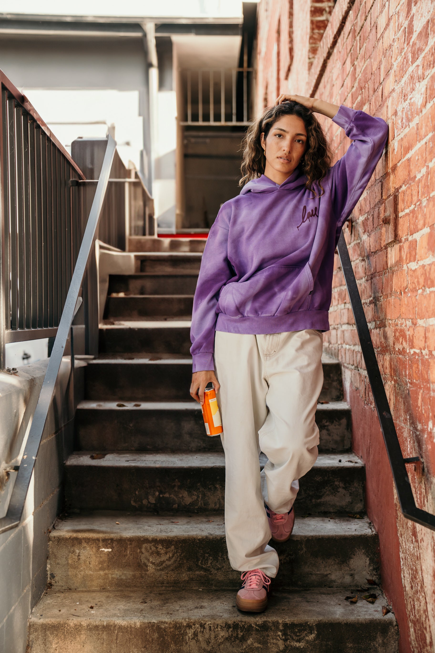 Spray Paint Hoodie (Morado Sunset)