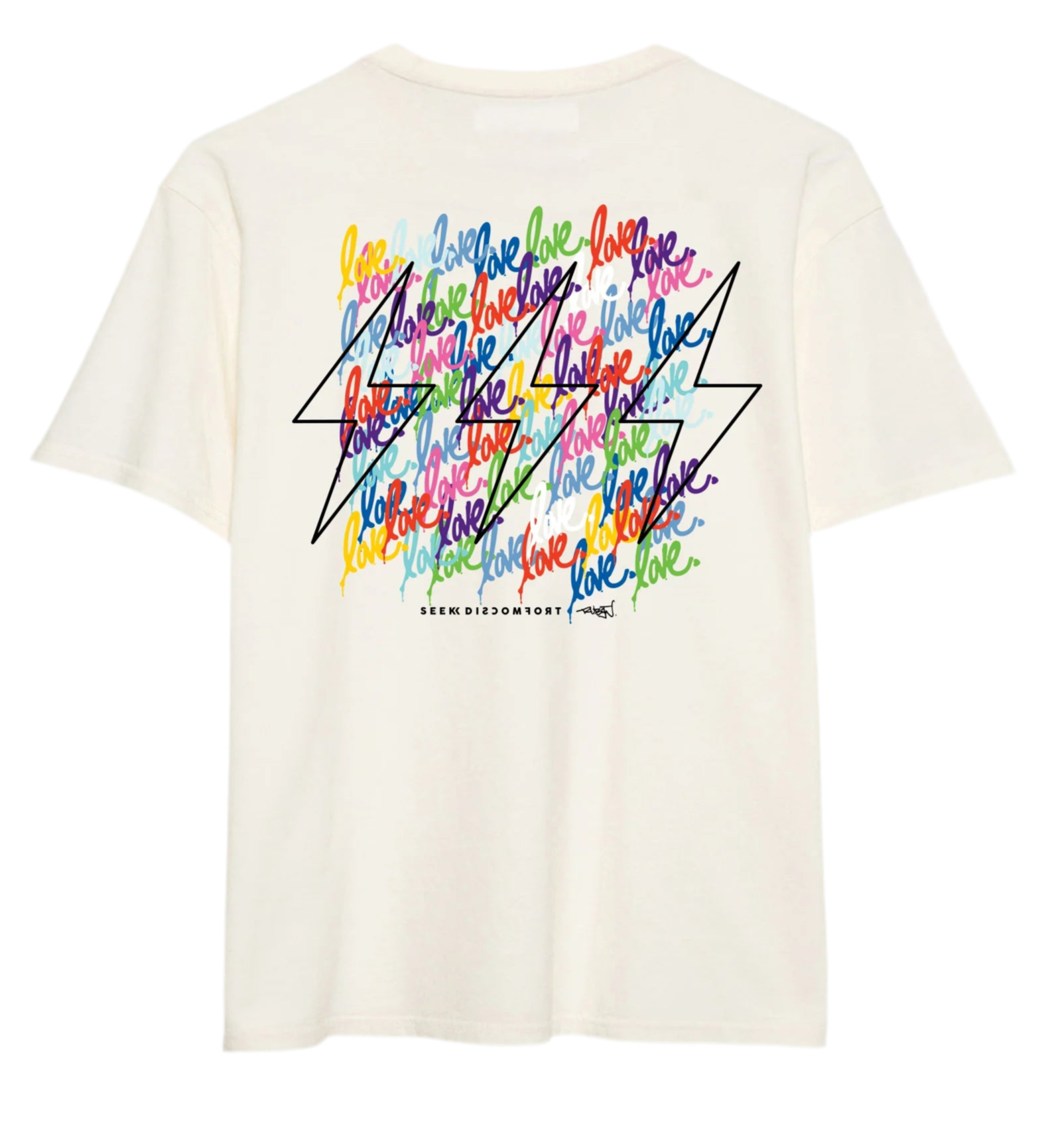 Mural Tee - Bone