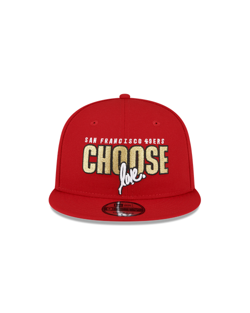 San Francisco 49ers Choose Love 9FIFTY snapback with Ruben Rojas artwork