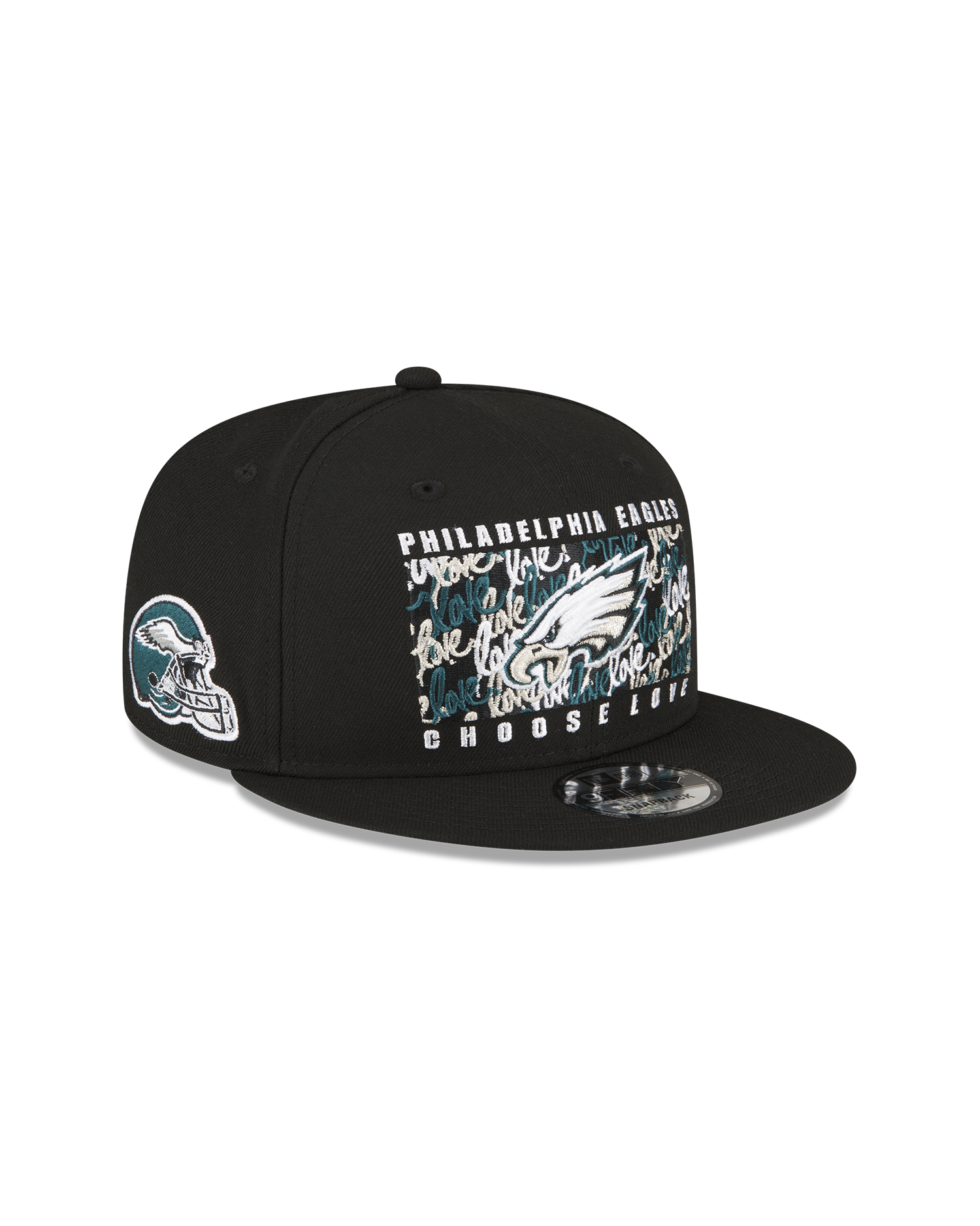 Ruben Rojas x Philadelphia Eagles Black 9FIFTY Snapbacks