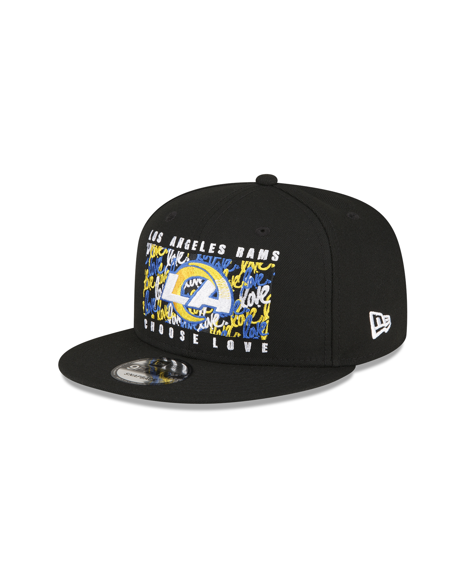 Ruben Rojas x Los Angeles Rams Black 9FIFTY Snapbacks