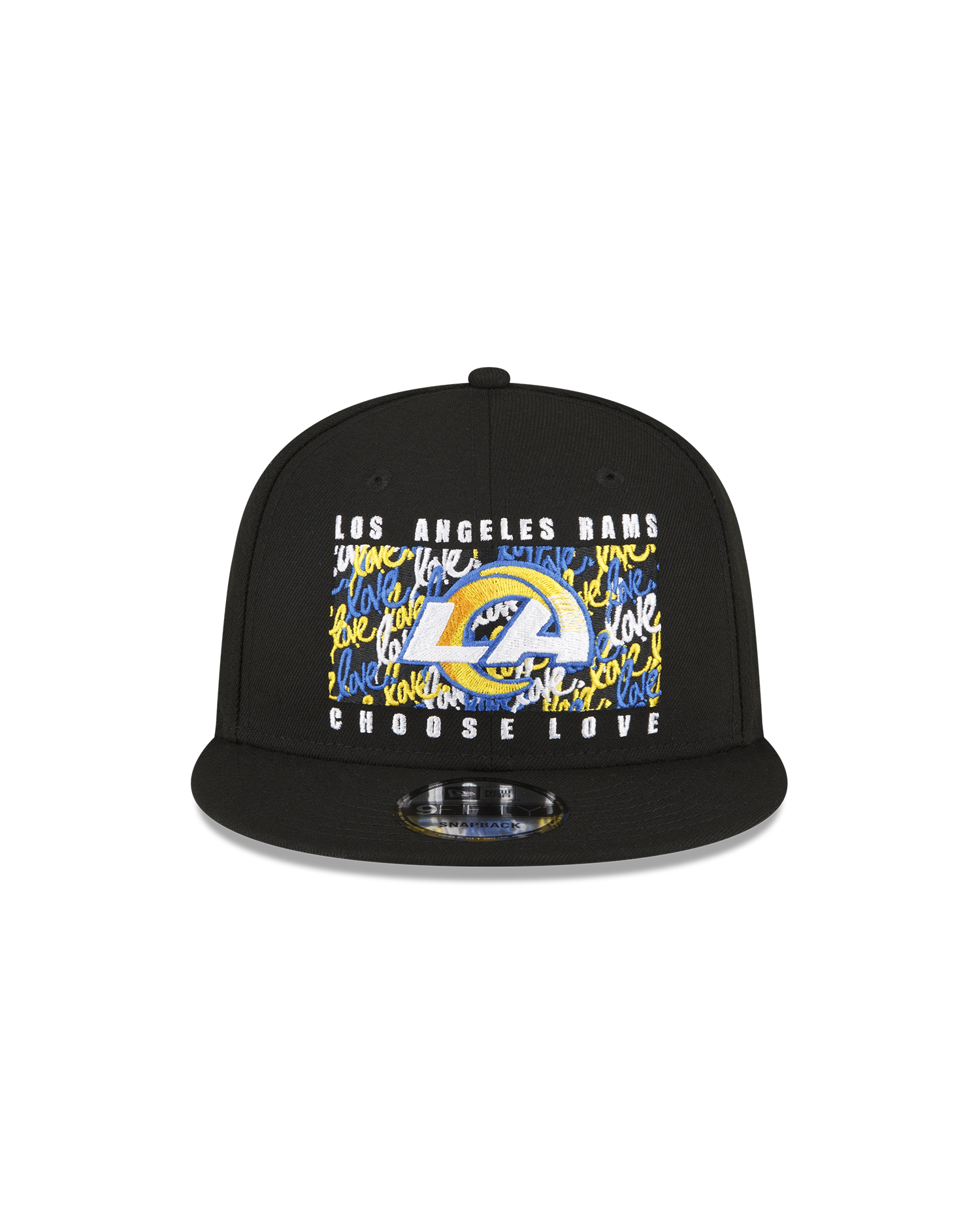 Ruben Rojas x Los Angeles Rams Black 9FIFTY Snapbacks