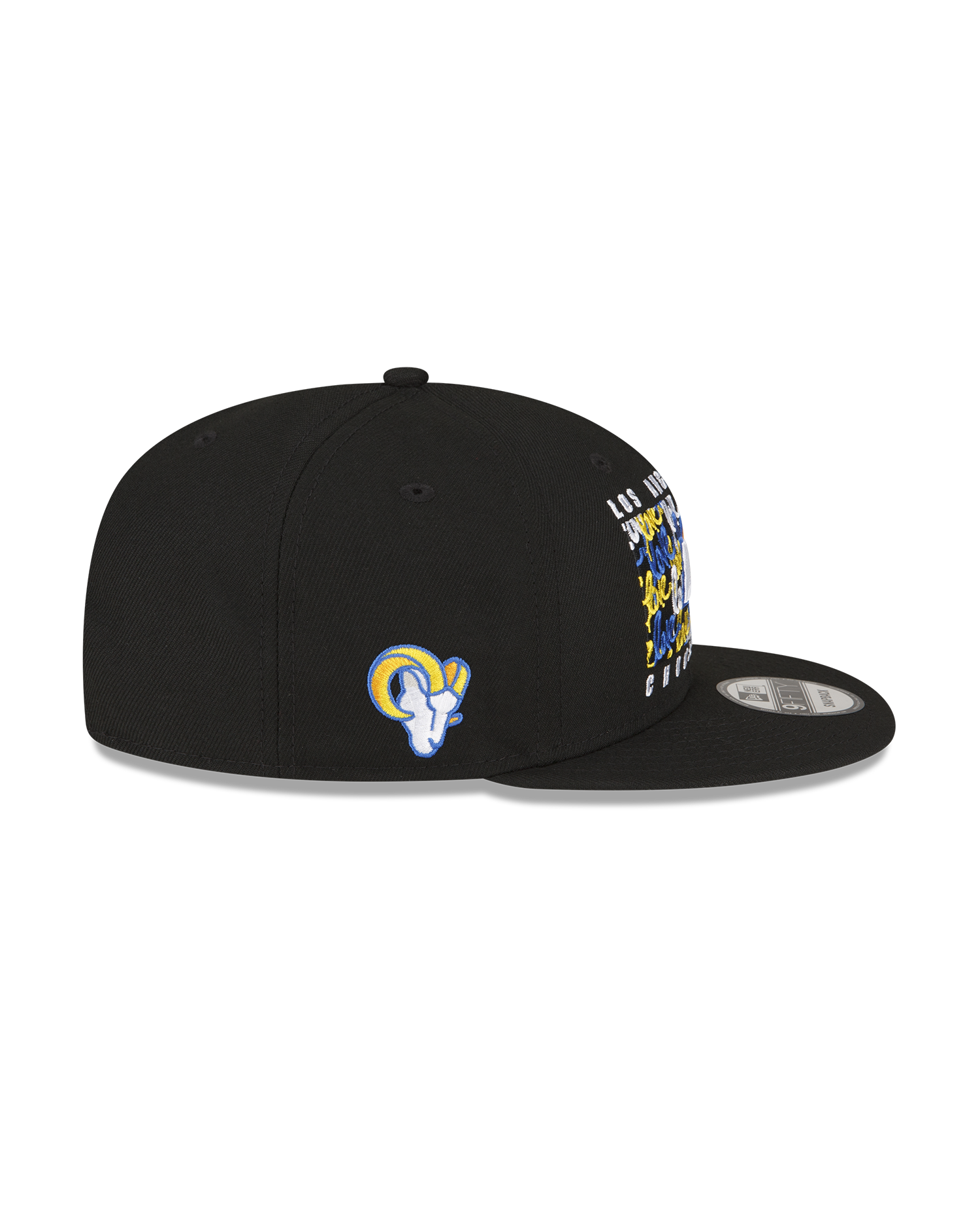 Ruben Rojas x Los Angeles Rams Black 9FIFTY Snapbacks