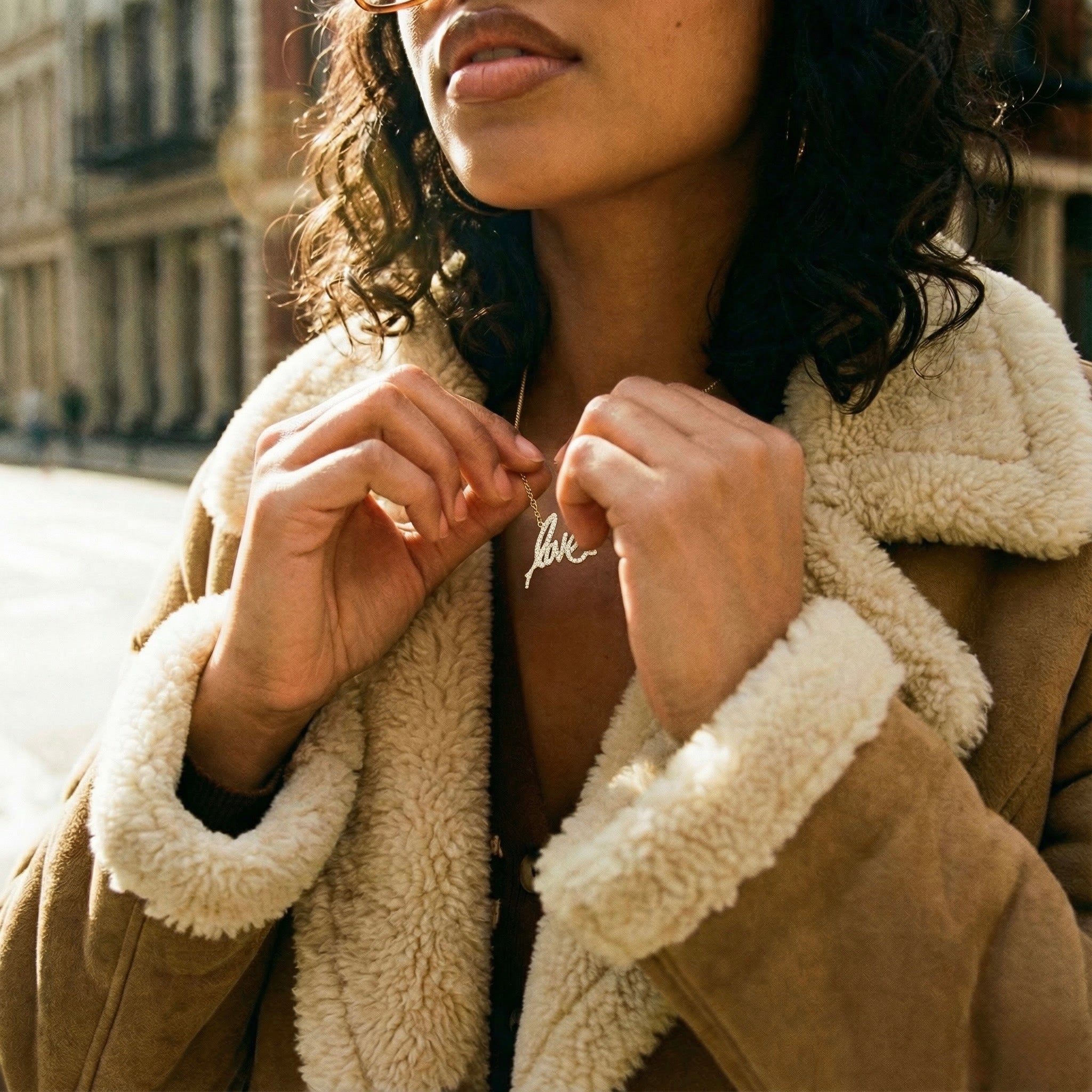 14k Gold Signature Love Necklace