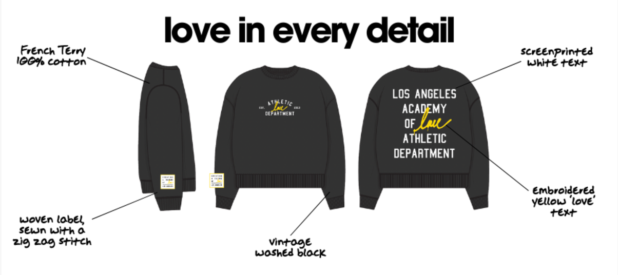Academy of Love Athletic Dept Crewneck