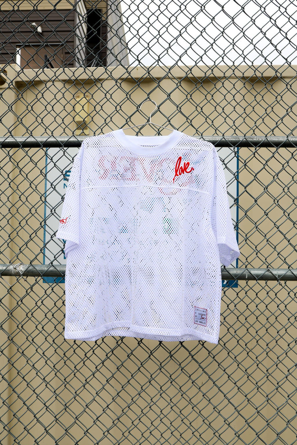 The Lover Mesh Box Jersey | White