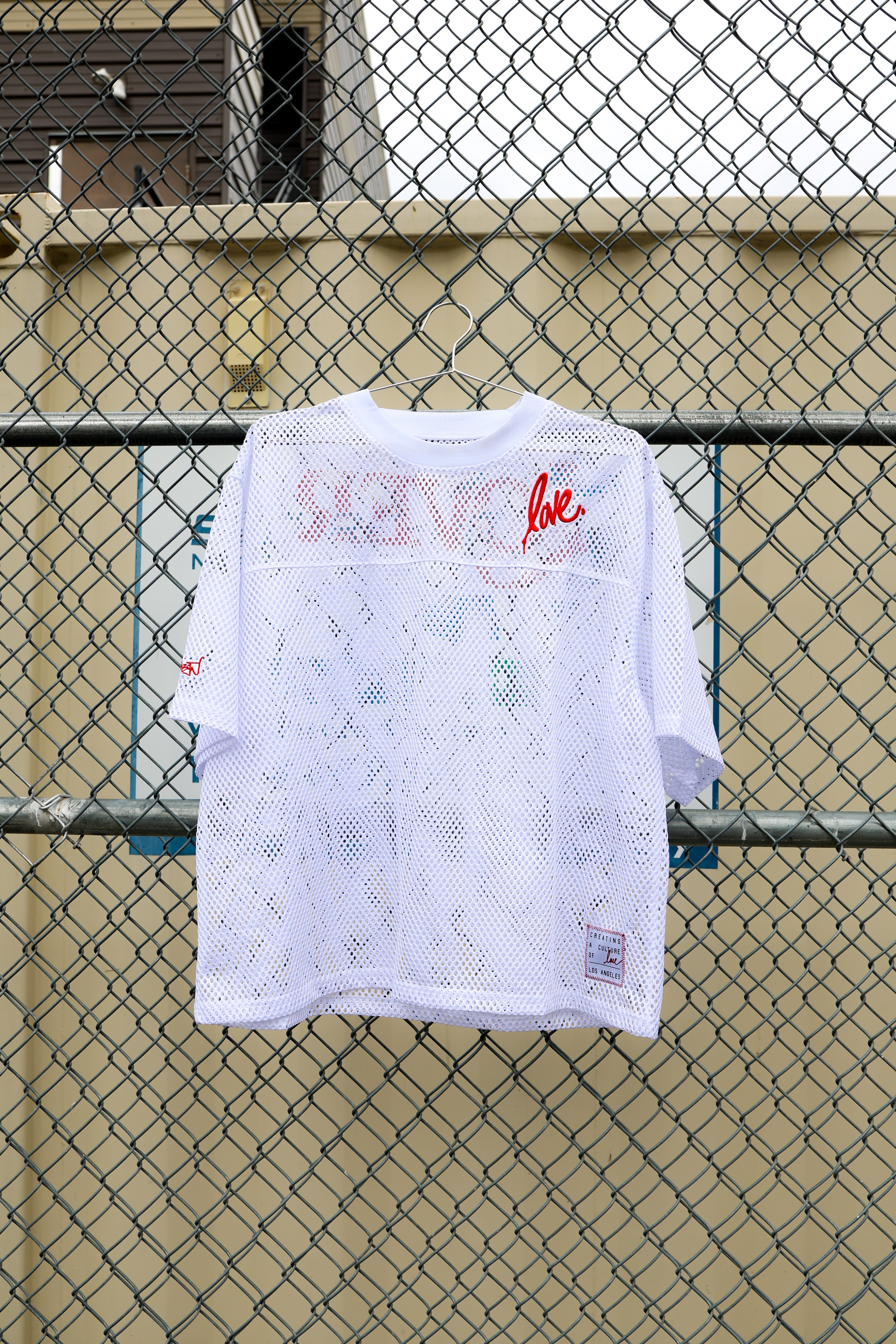 The Lover Mesh Box Jersey | White