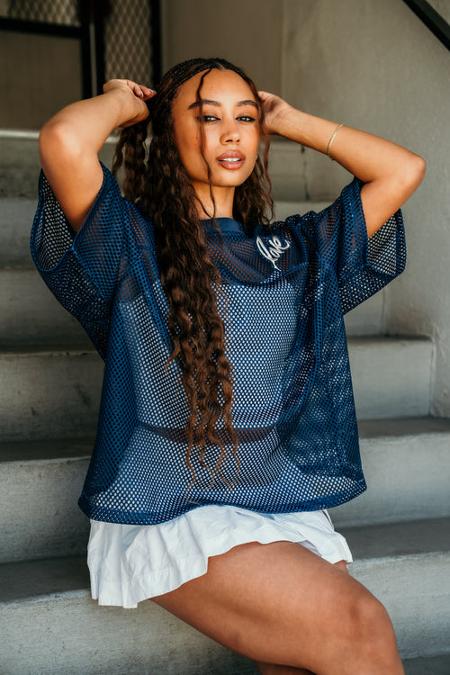 Mesh Cropped Shirt