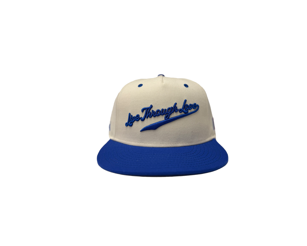 Live Through Love Snapback | Cream/Dodger Blue