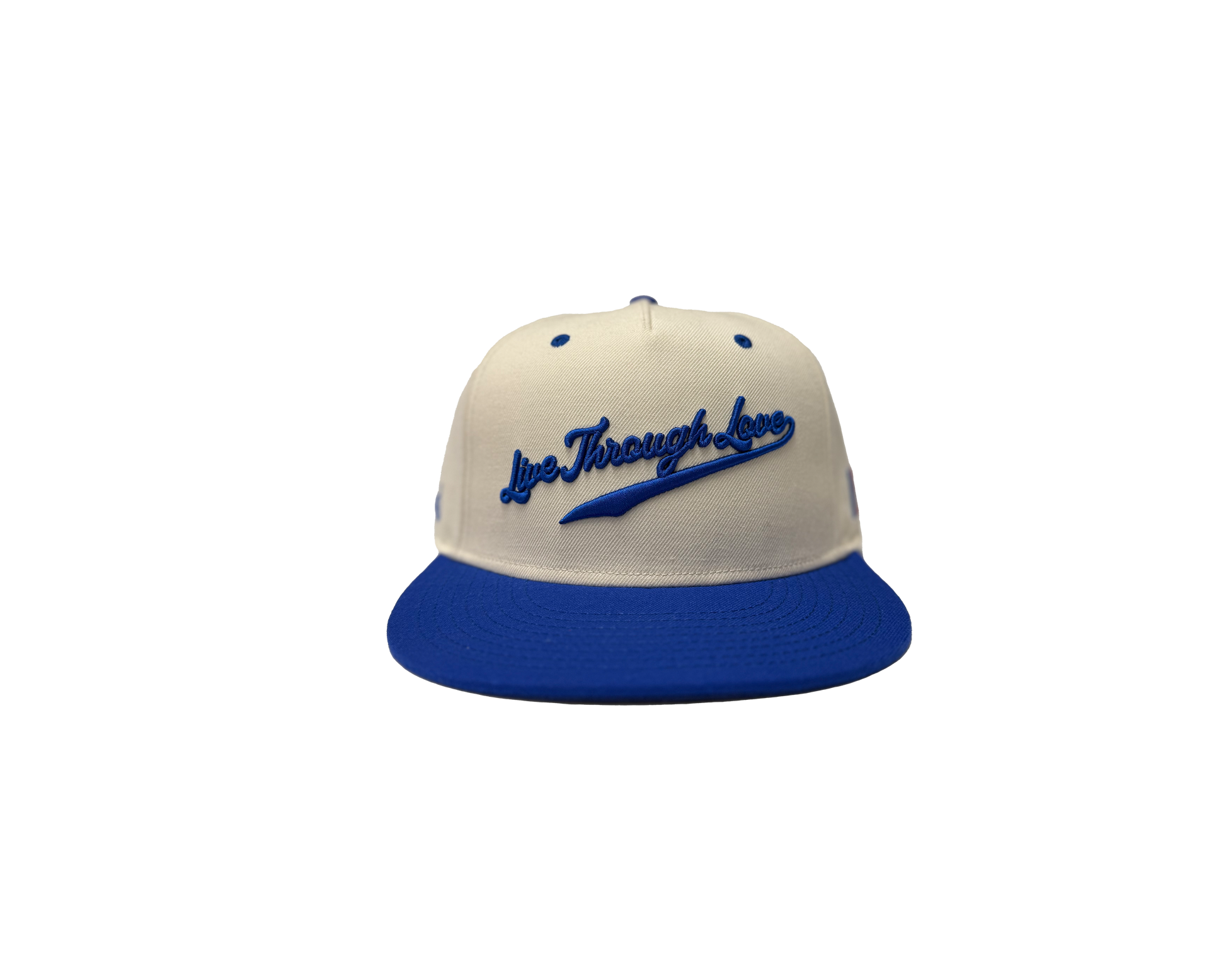 Live Through Love Snapback | Cream/Dodger Blue