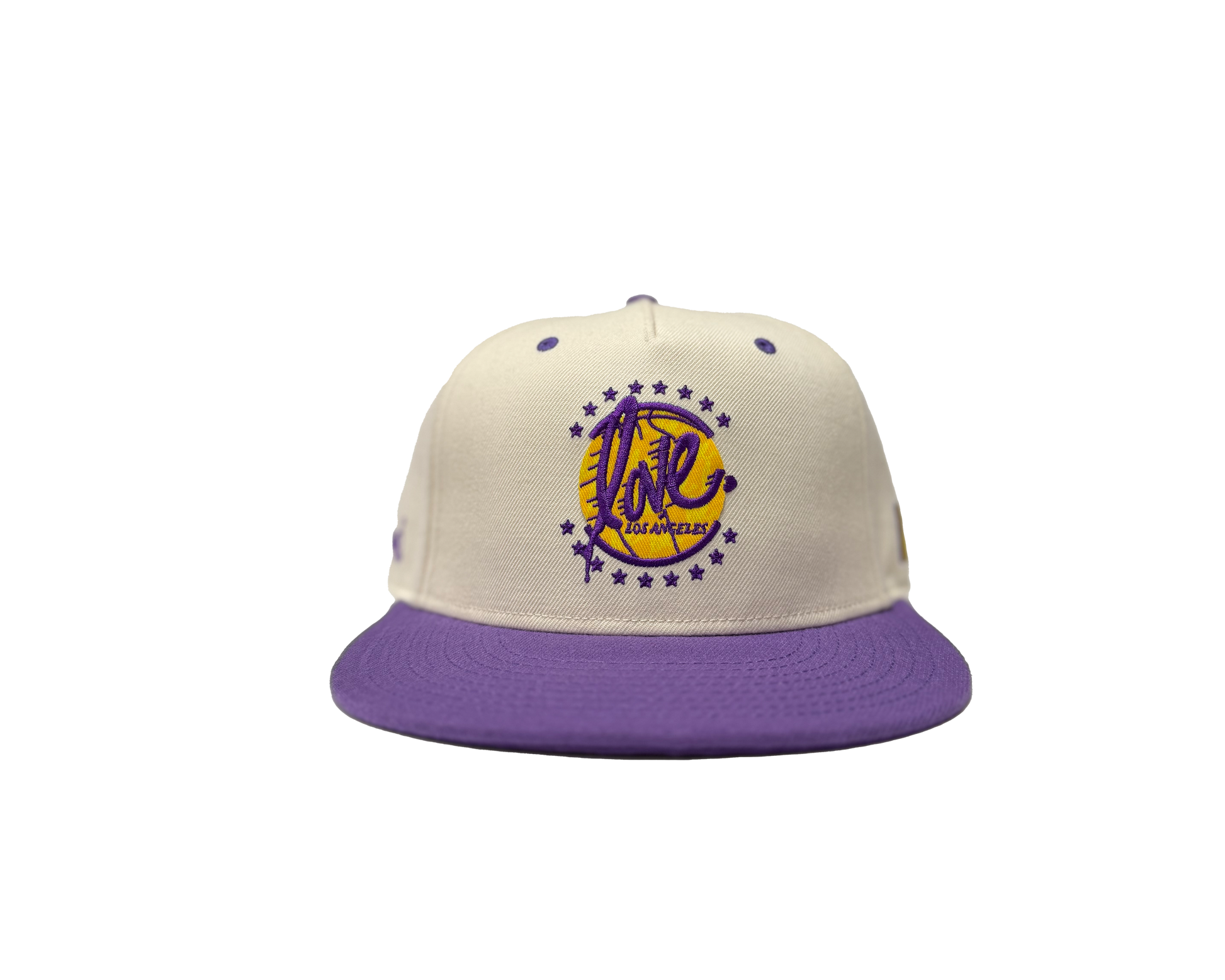 Lakers Love Snapback | Cream/Purple