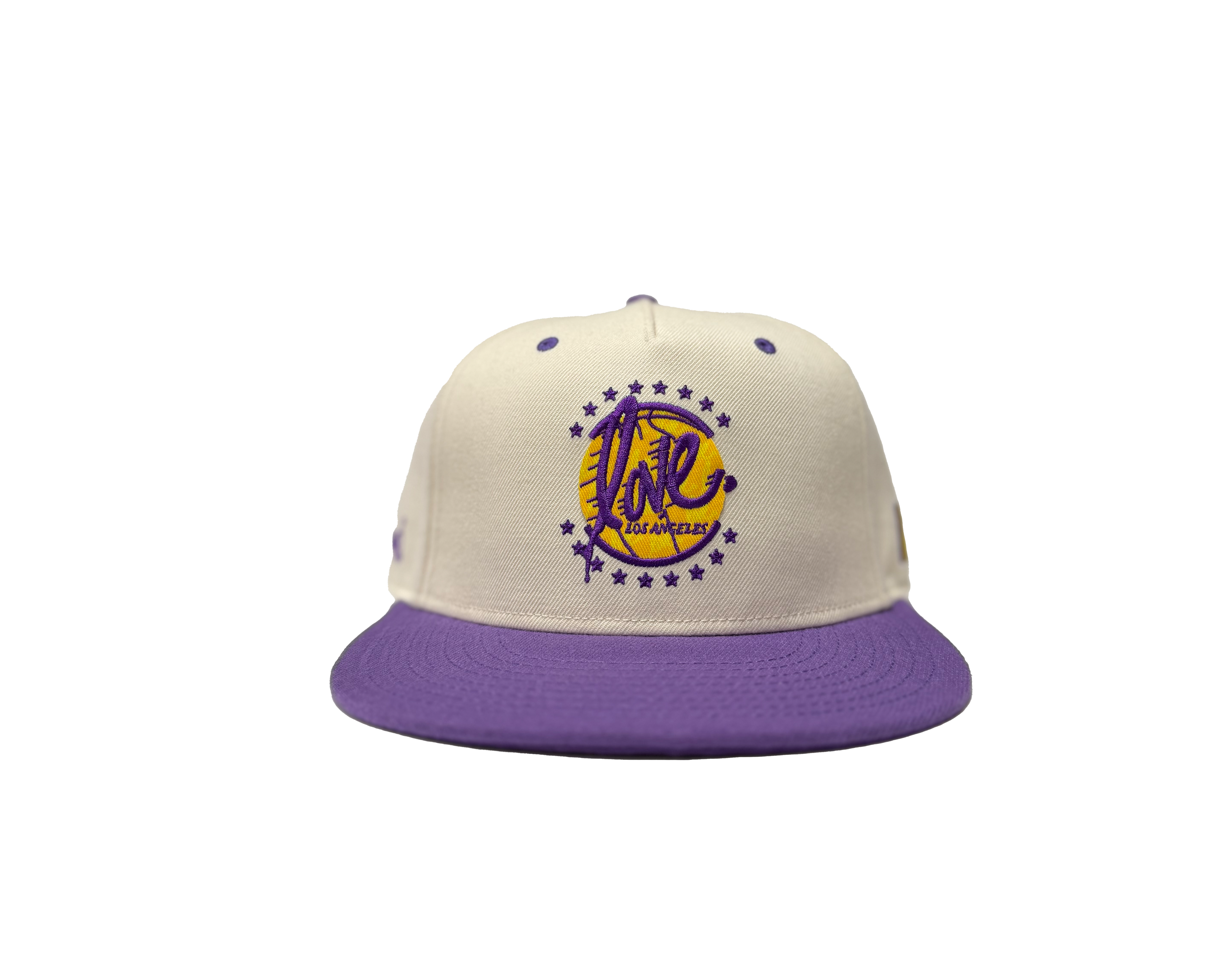 Lakers Love Snapback | Cream/Purple