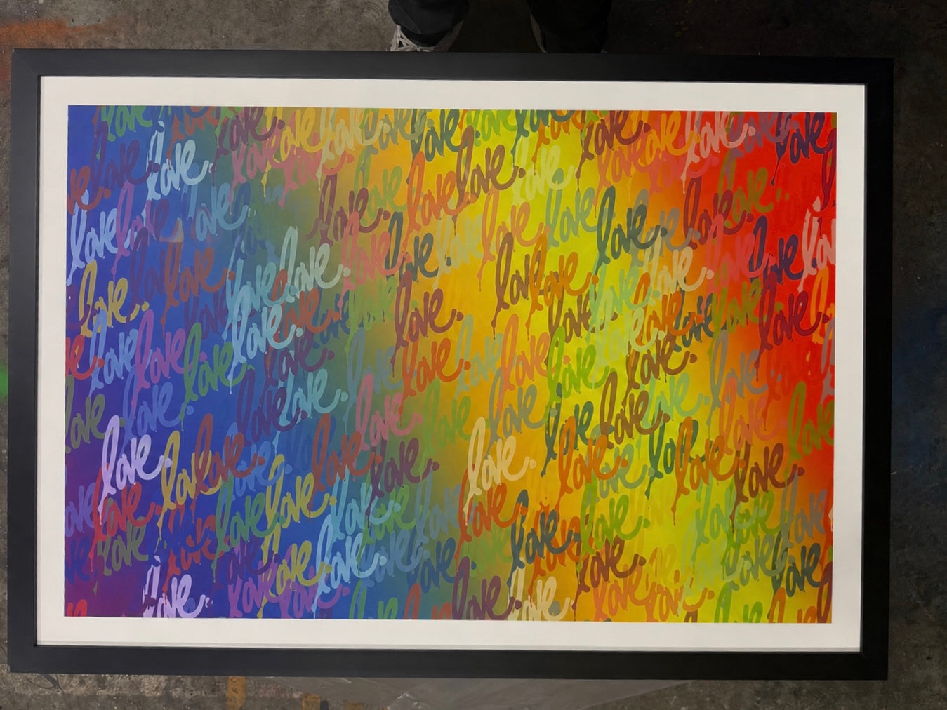 'Pura Vida' Canvas 36" x 24" (AP) Black Frame