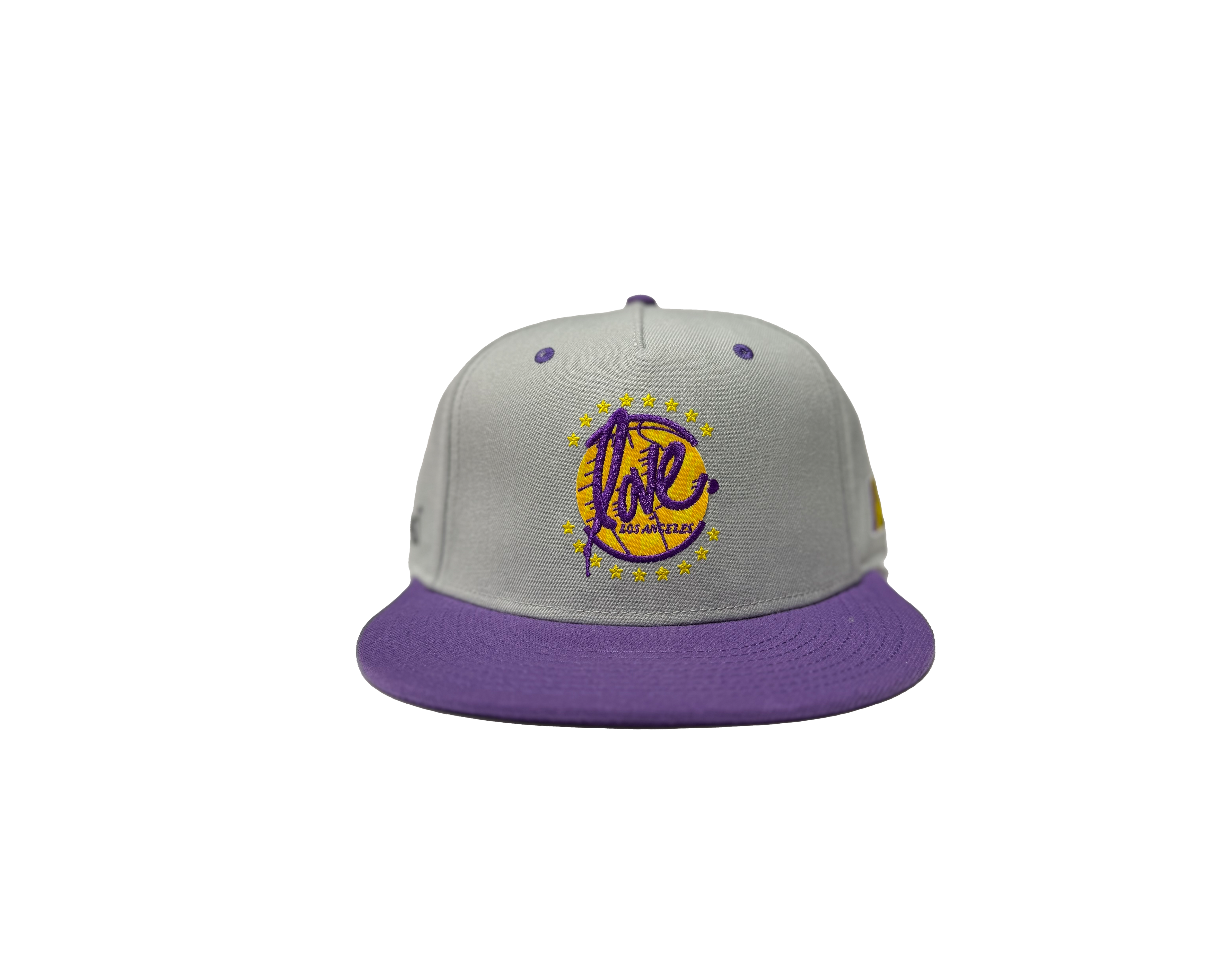 Lakers Love Snapback | Grey/Purple