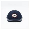 Navy blue cap with a circular Ruben Rojas love logo on a white background