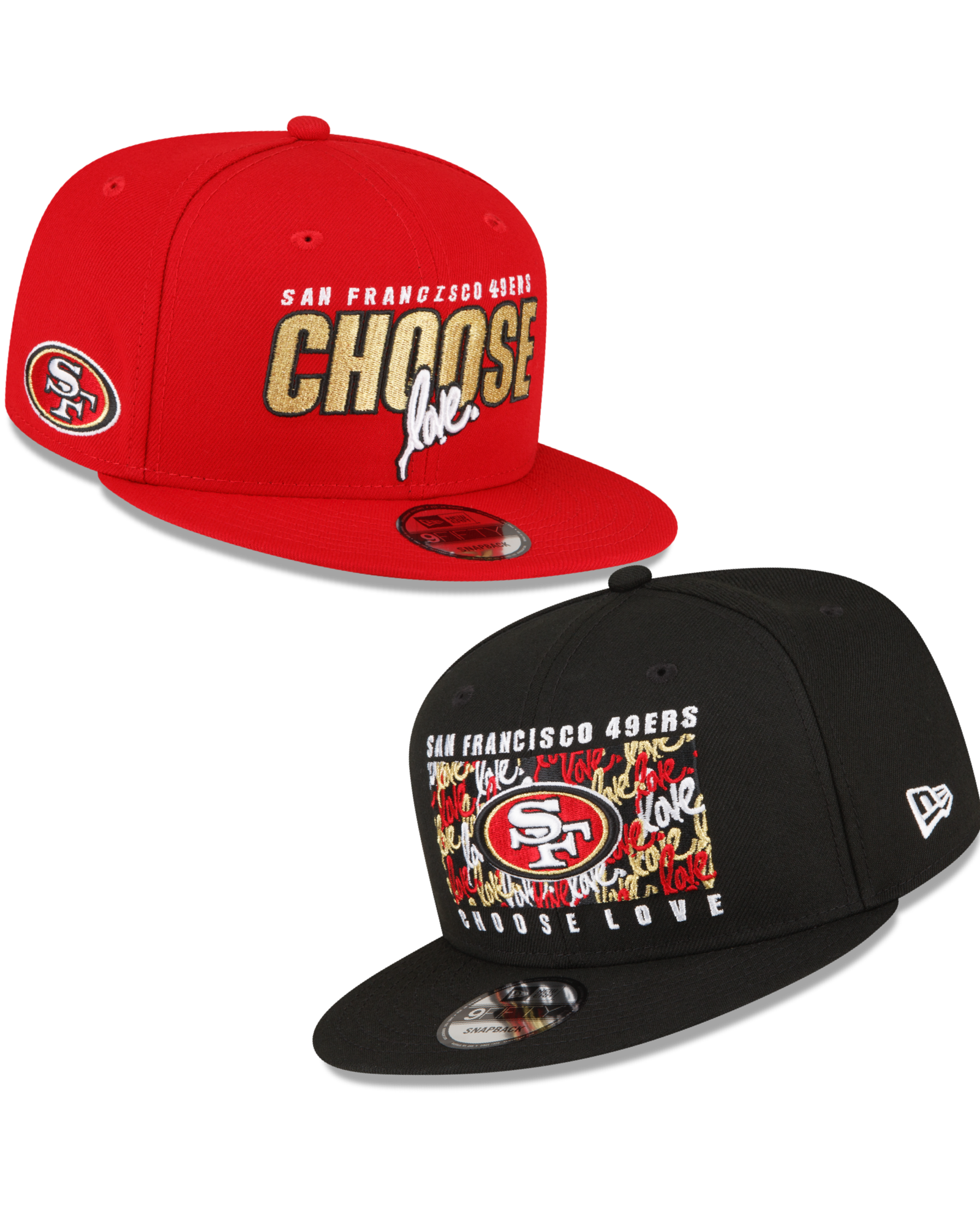 Ruben Rojas x San Francisco 49ers 9FIFTY Snapbacks Set