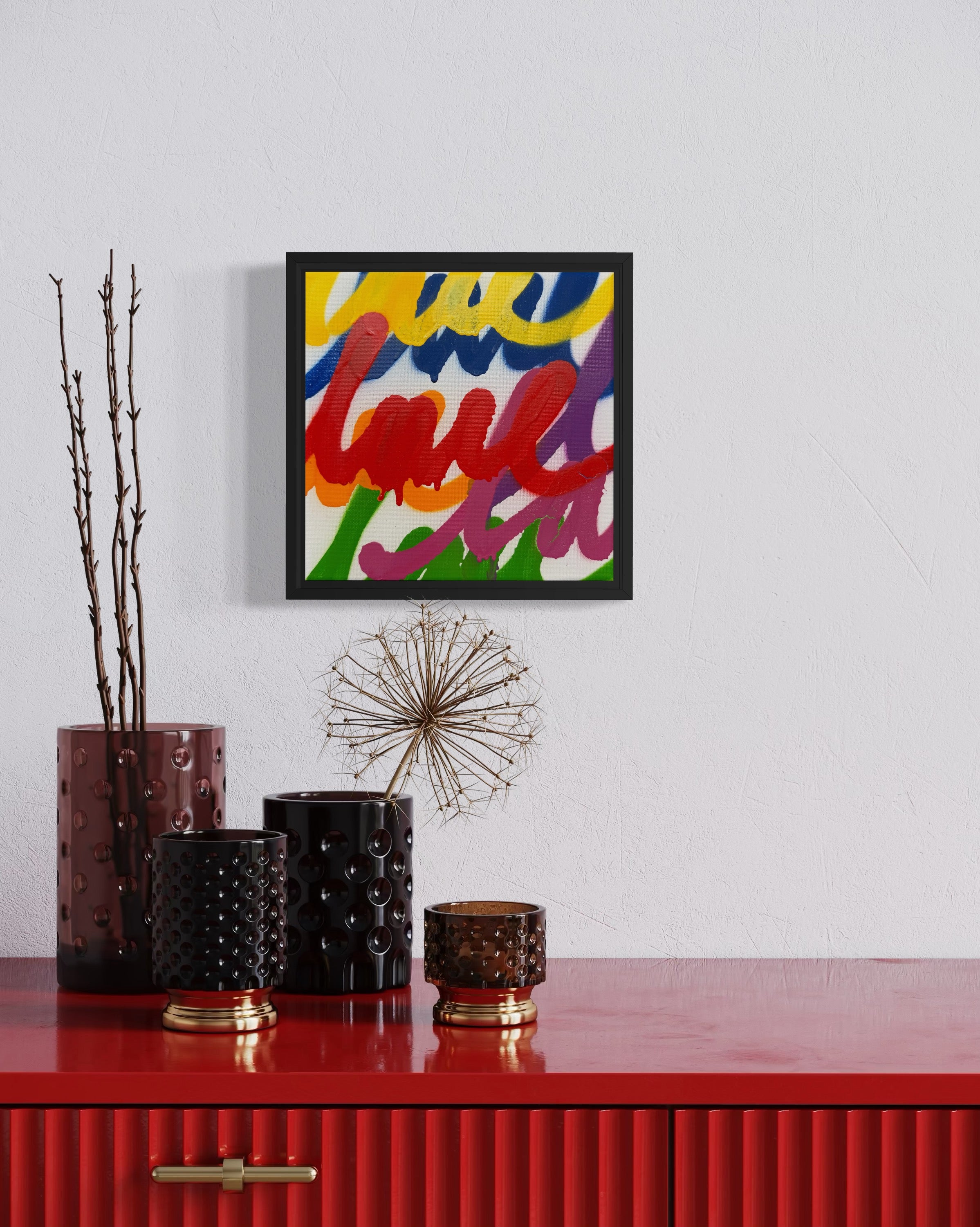 8x8 White Series Original Framed