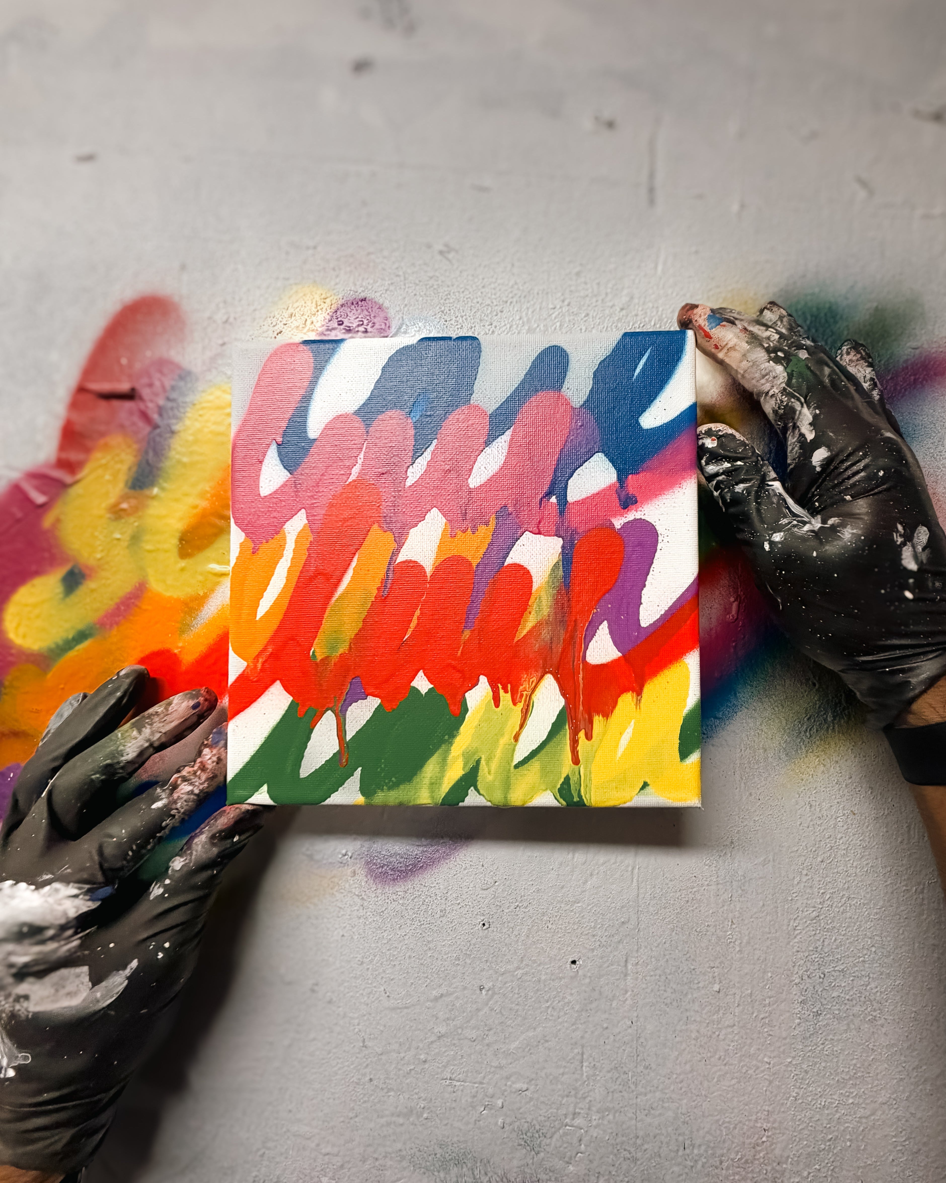 8x8 White Series Original Framed