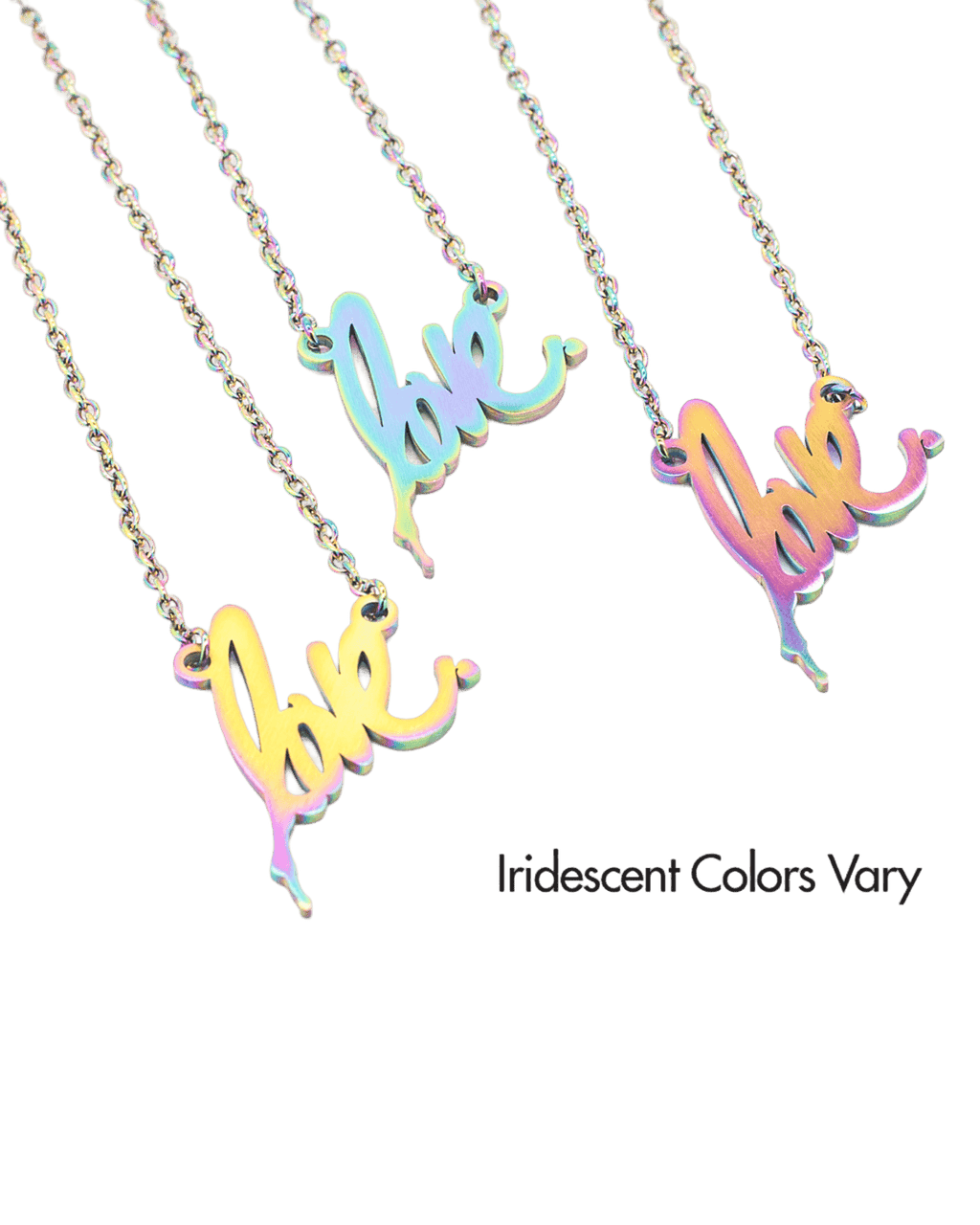 Iridescent Love Necklace
