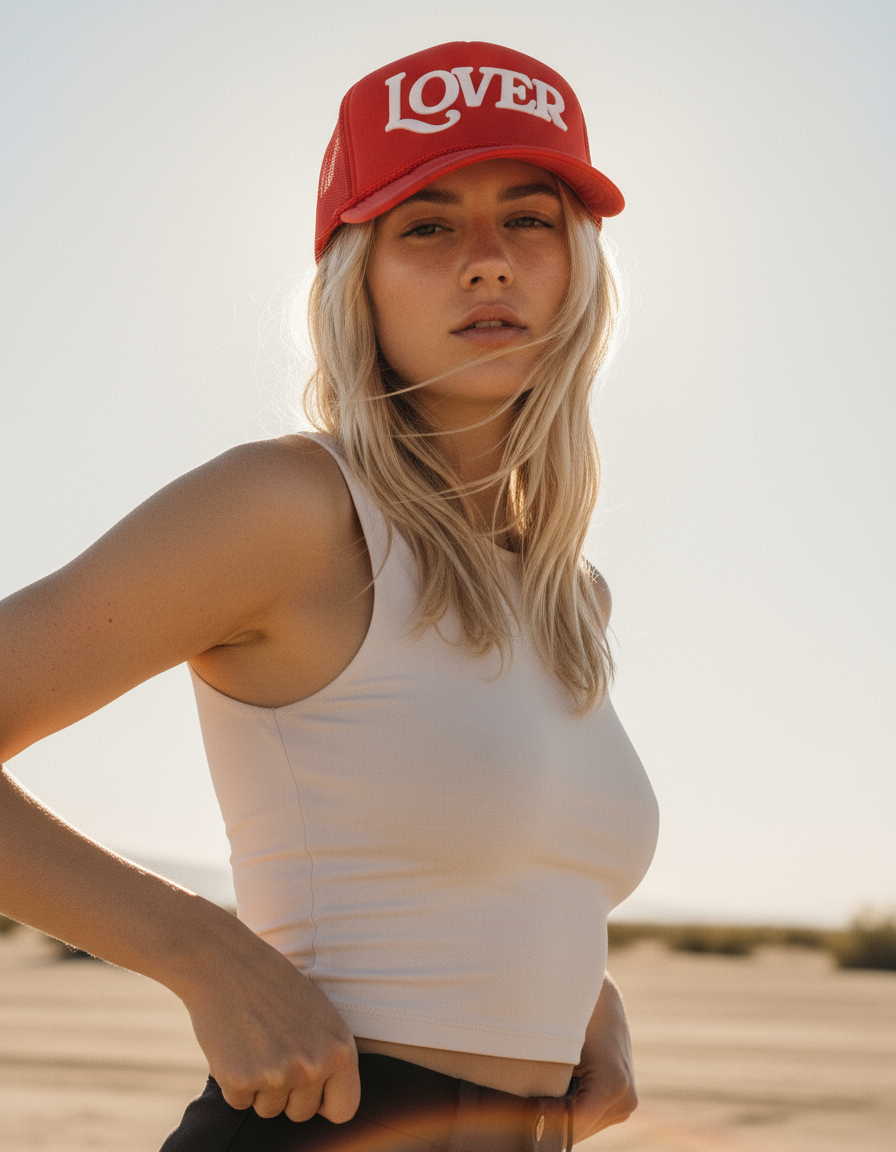 Lover Trucker Hat | Red