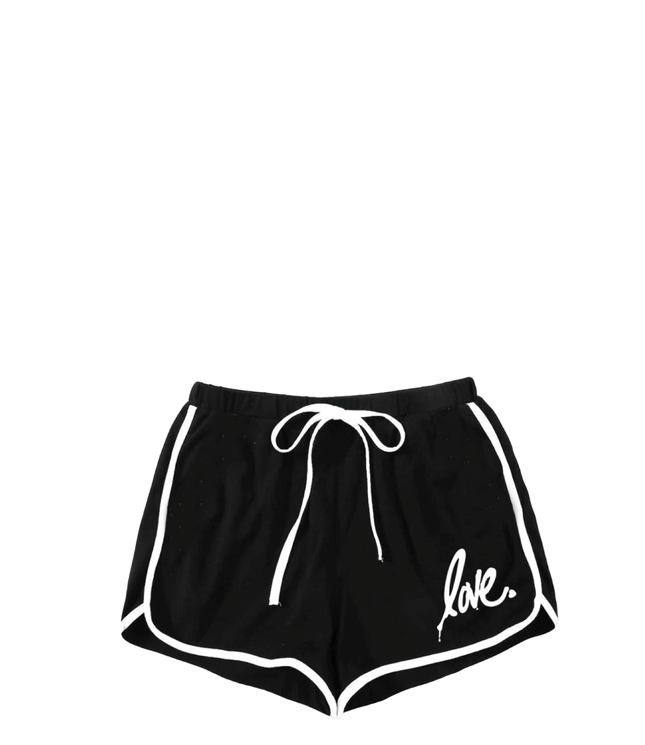 'Love' Embroidered Track Short