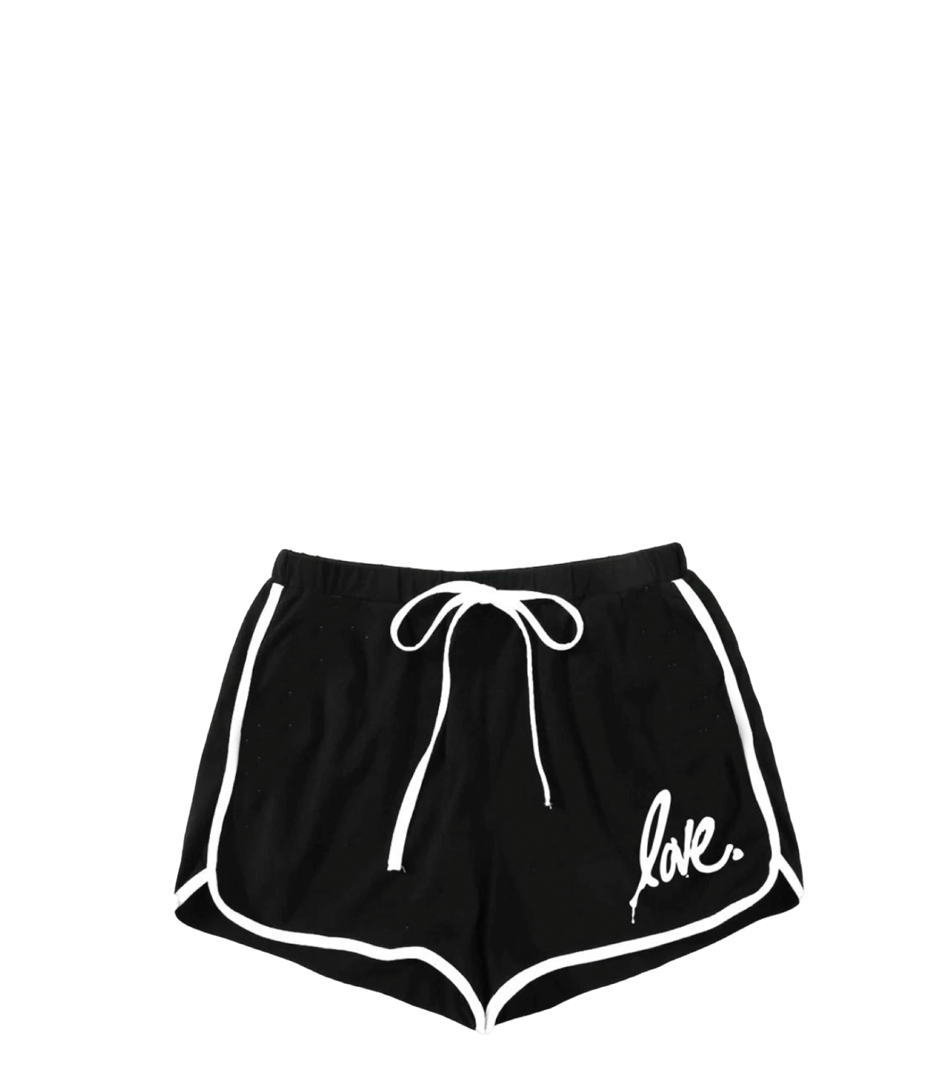 'Love' Embroidered Short