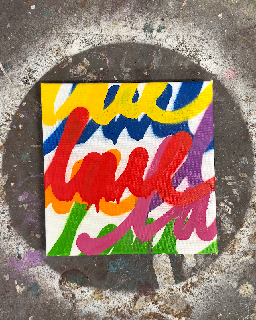 8x8 White Series Original Framed