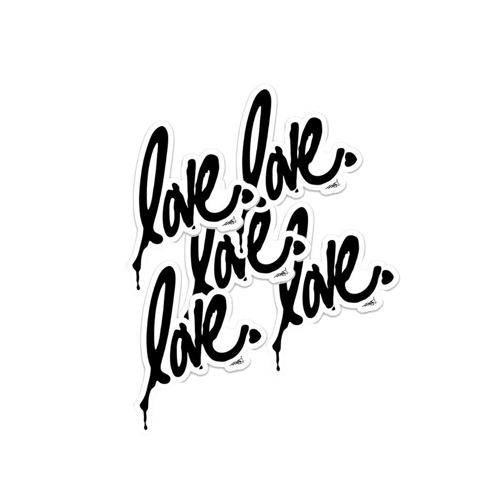 Black Signature Love Sticker Pack