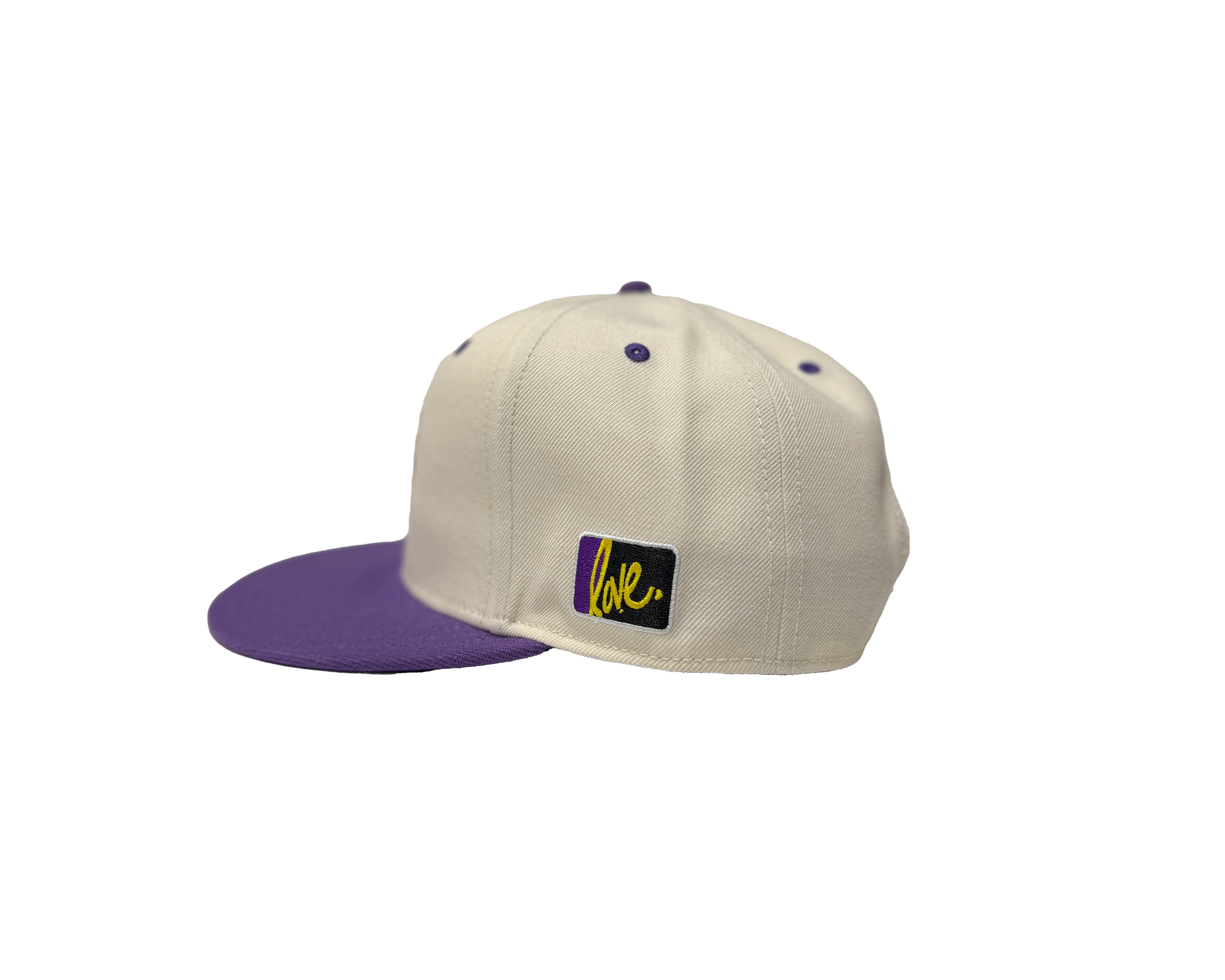 Lakers Love Snapback | Cream/Purple