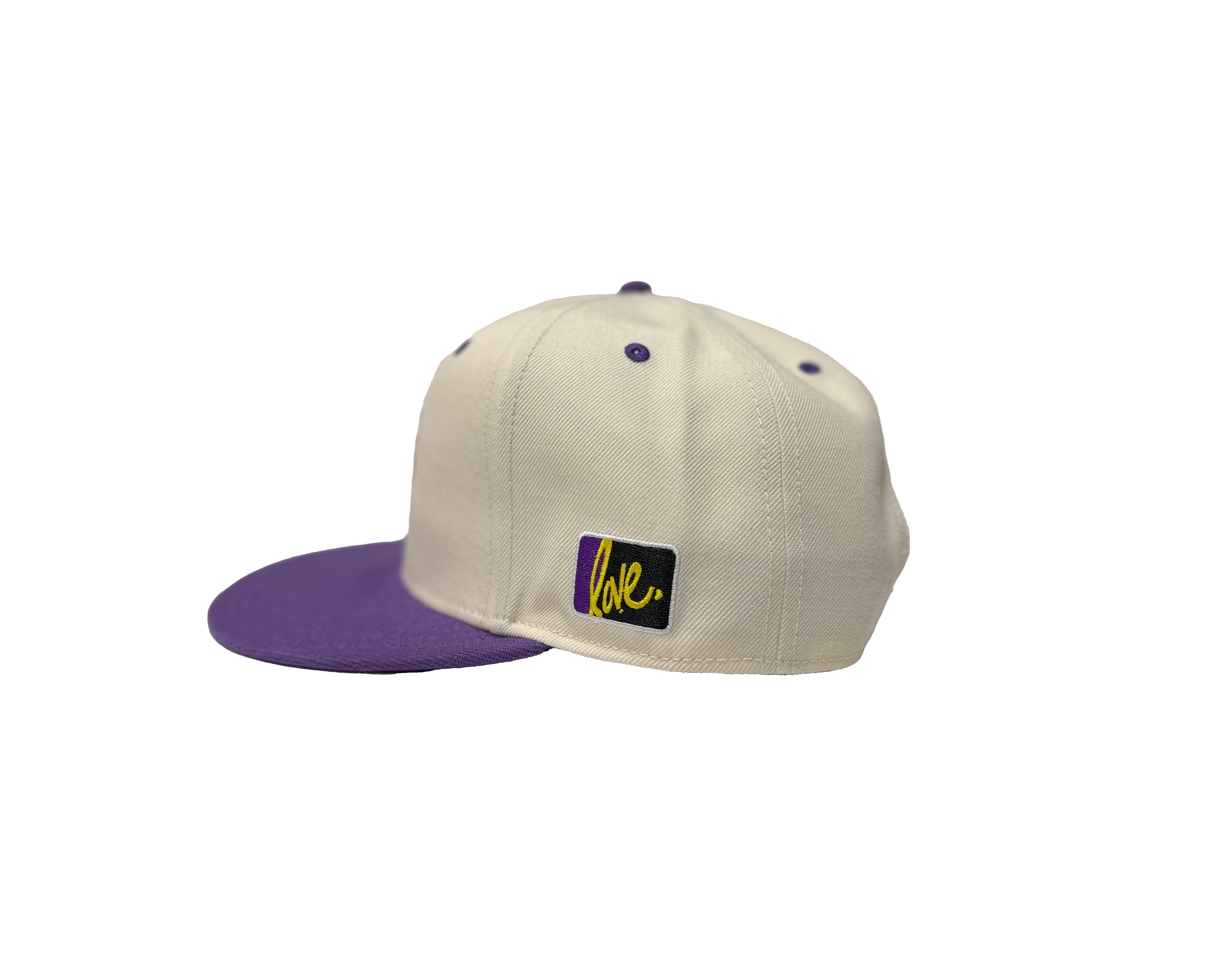 Lakers Love Snapback | Cream/Purple