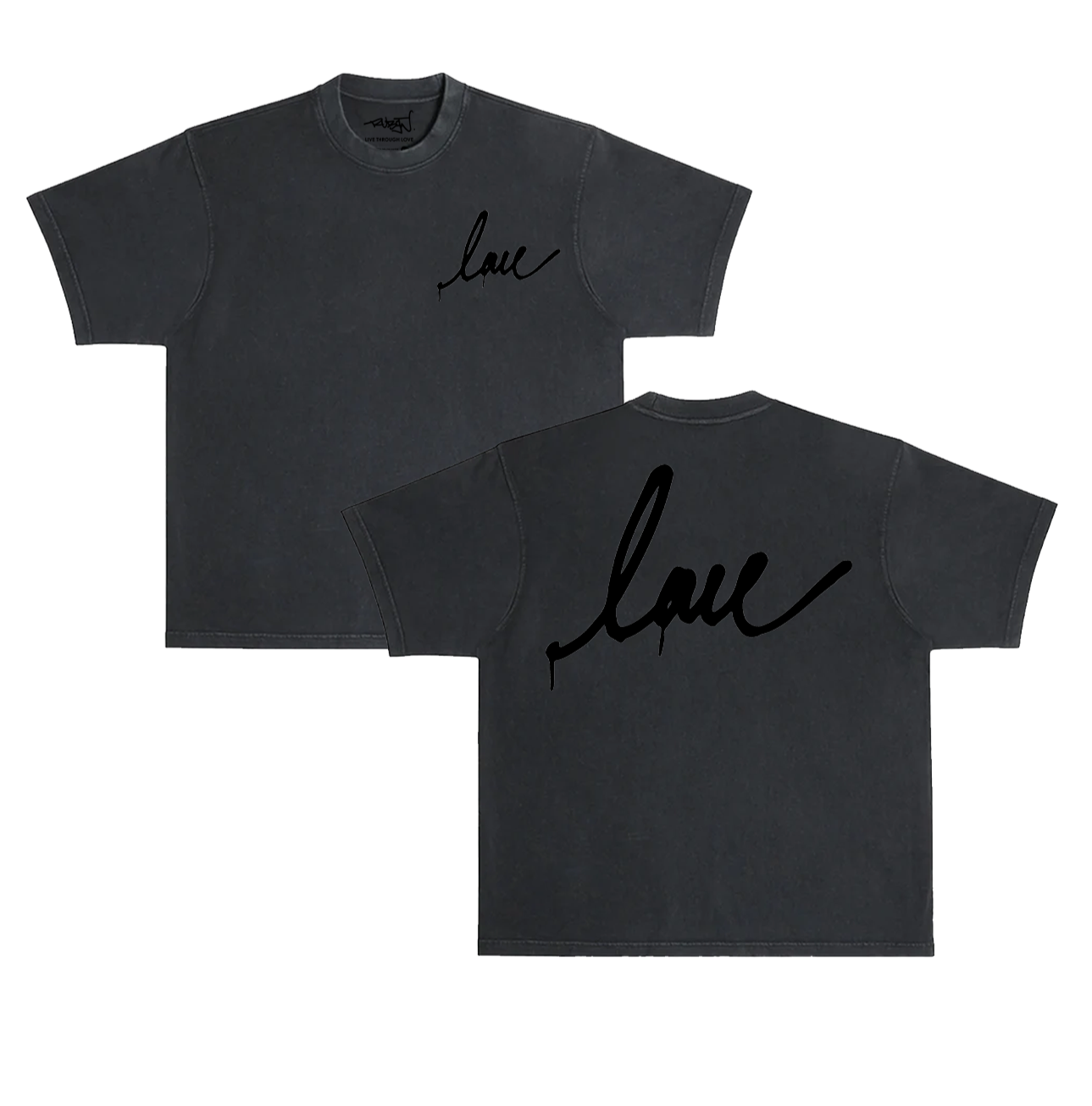 Love Script T-shirt (Blackout)