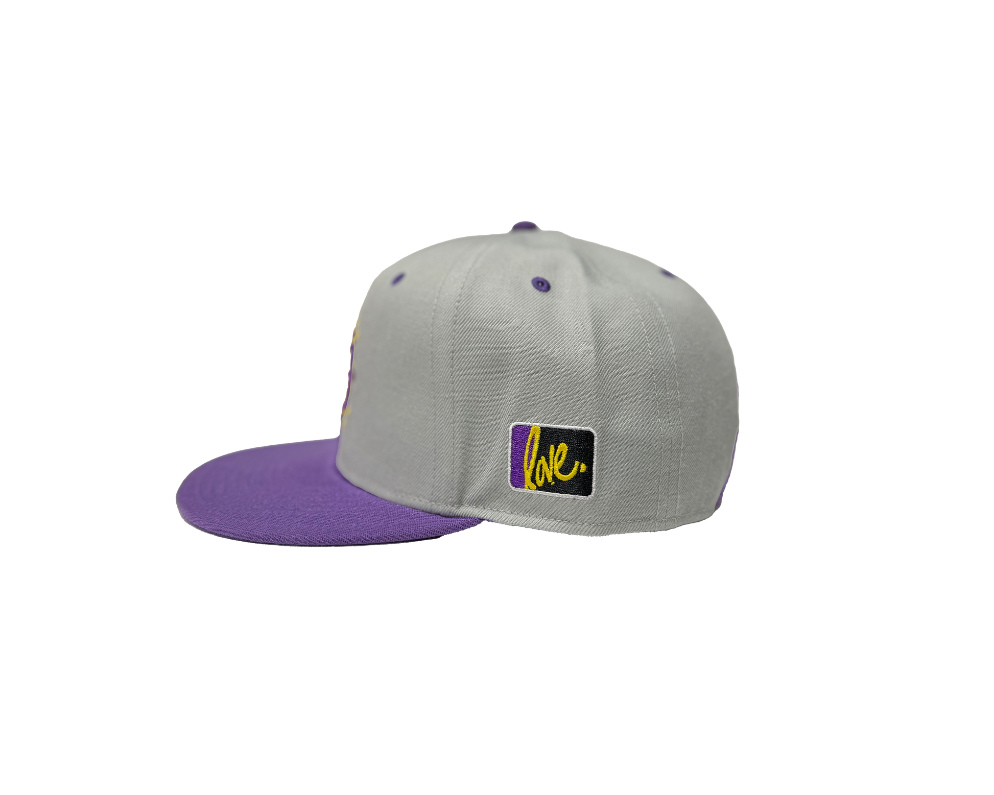 Lakers Love Snapback | Grey/Purple