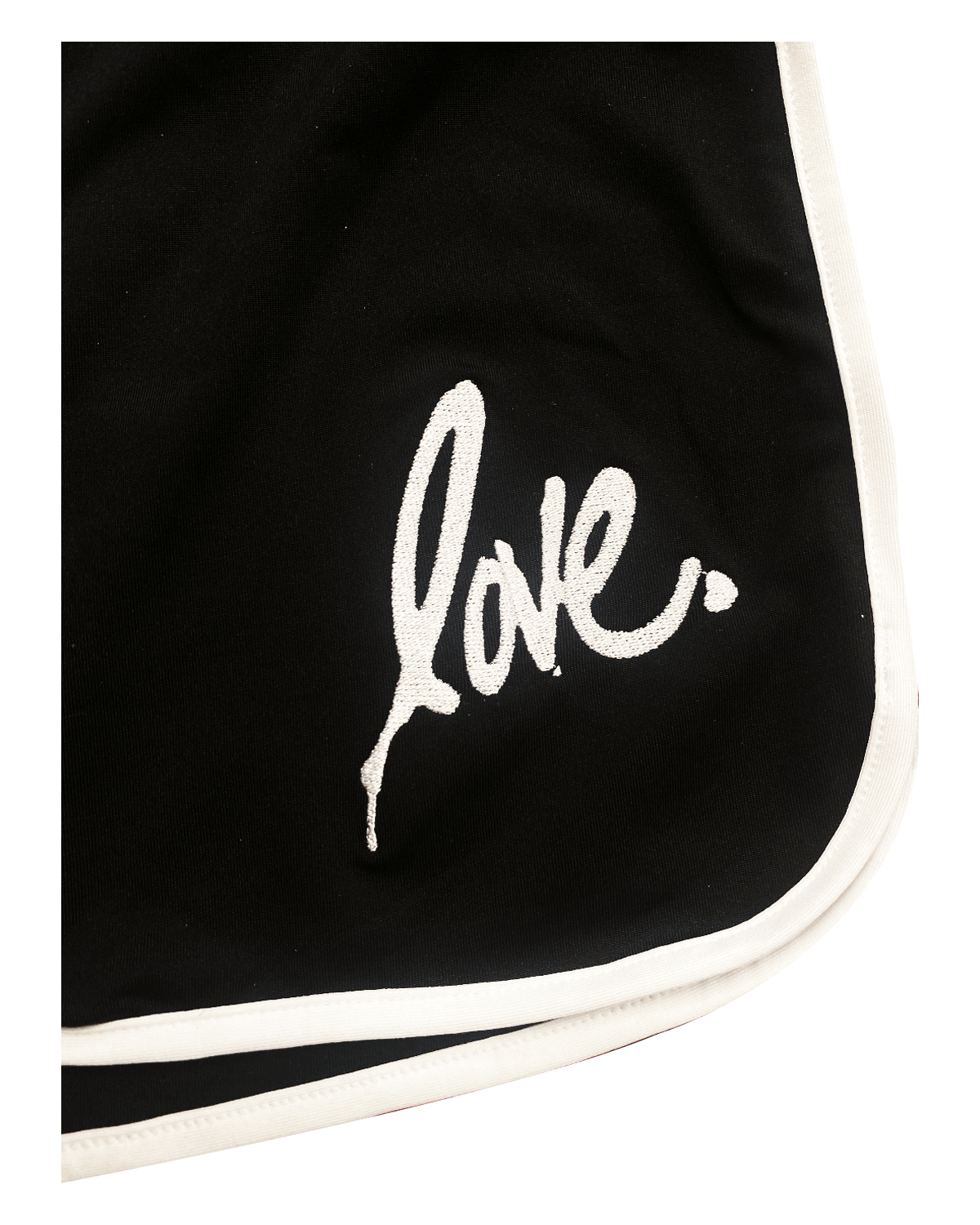 'Love' Embroidered Short