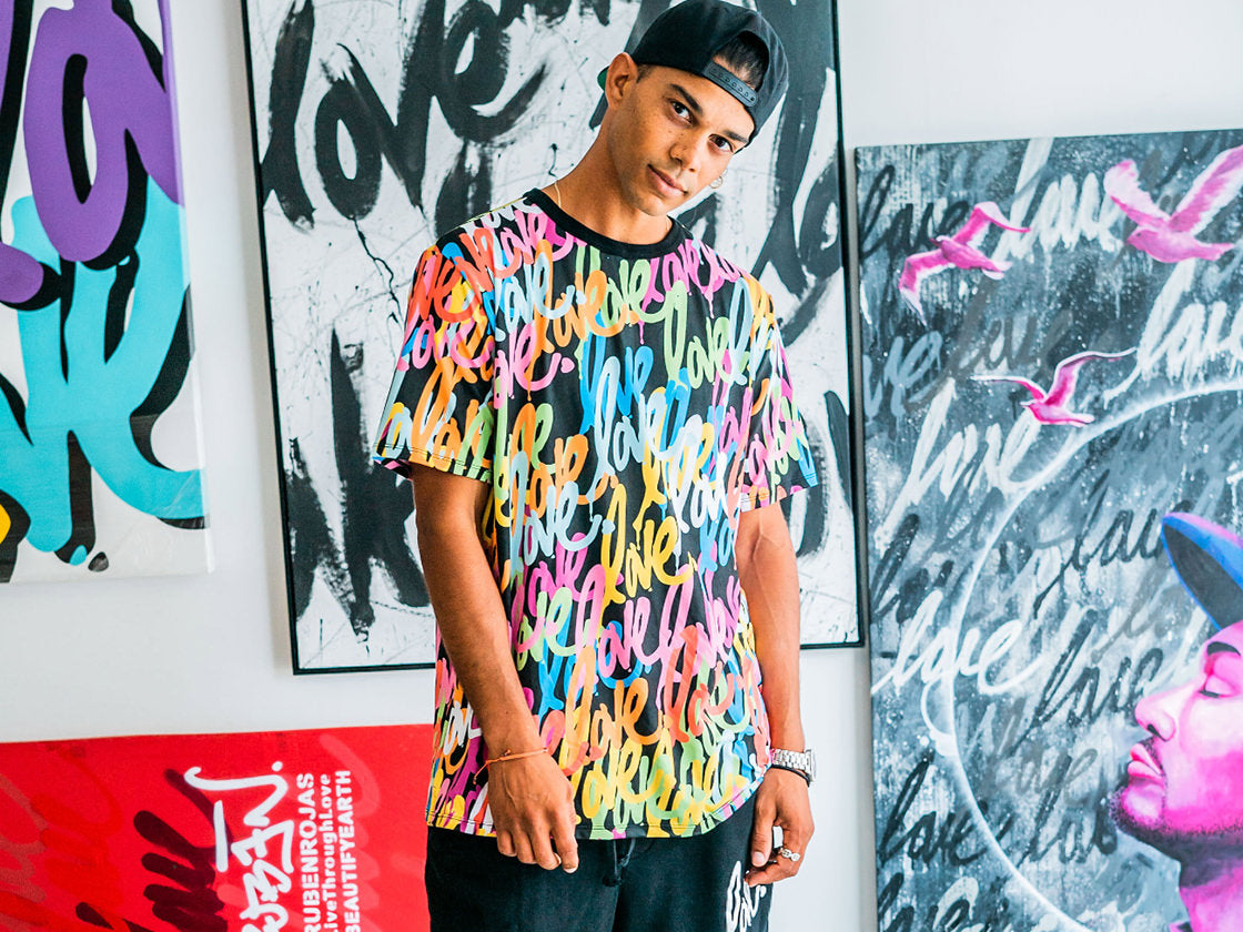 Ruben Rojas Runner Love Art Clothing, Activewear, Artwork, Murals | Ruben Rojas | Live Th
