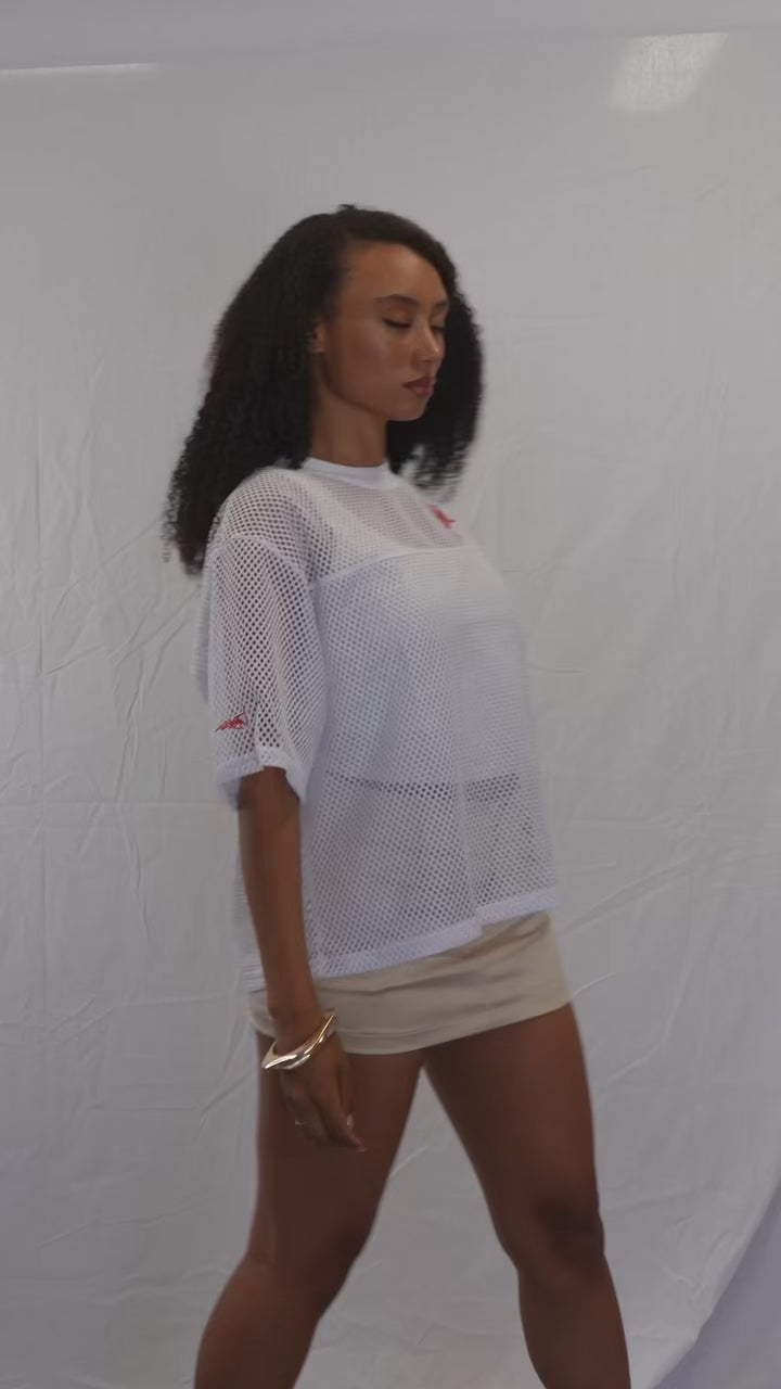 Mesh Cropped Shirt