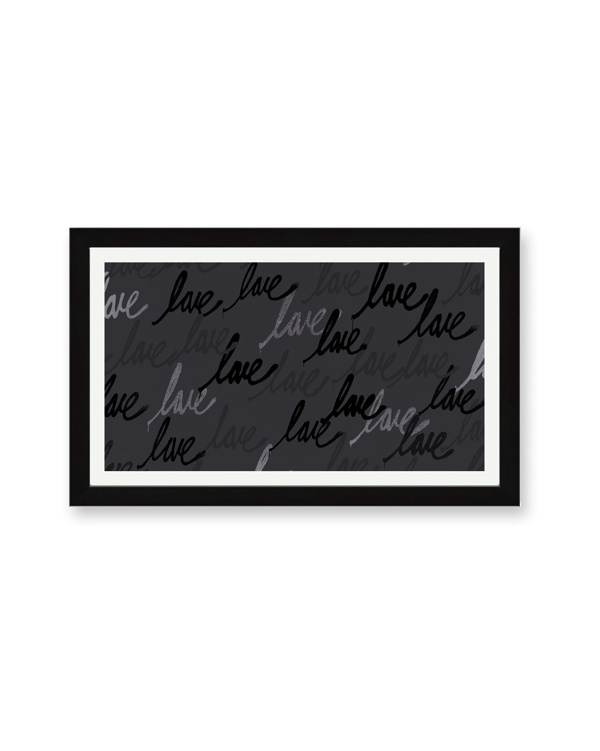 Eternal Black Print Black Frame 40" x 20" (AP)