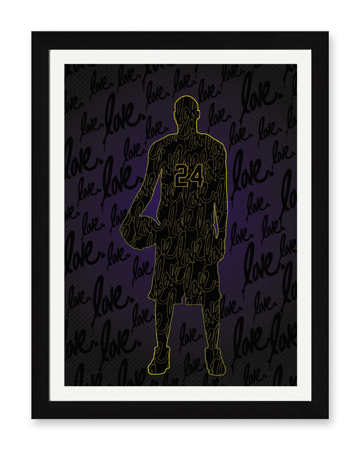 'The Black Mamba' Print (AP) Black Frame