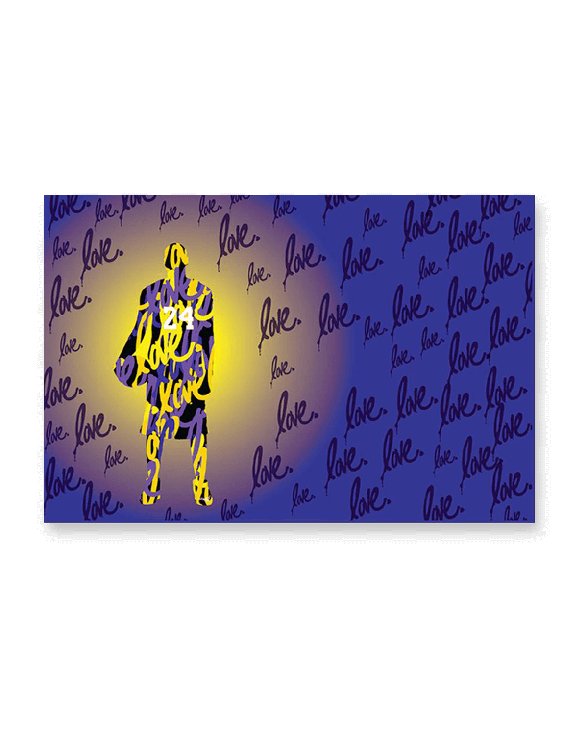 'Kobe Bryant 24' Canvas 72" x 48" (AP)